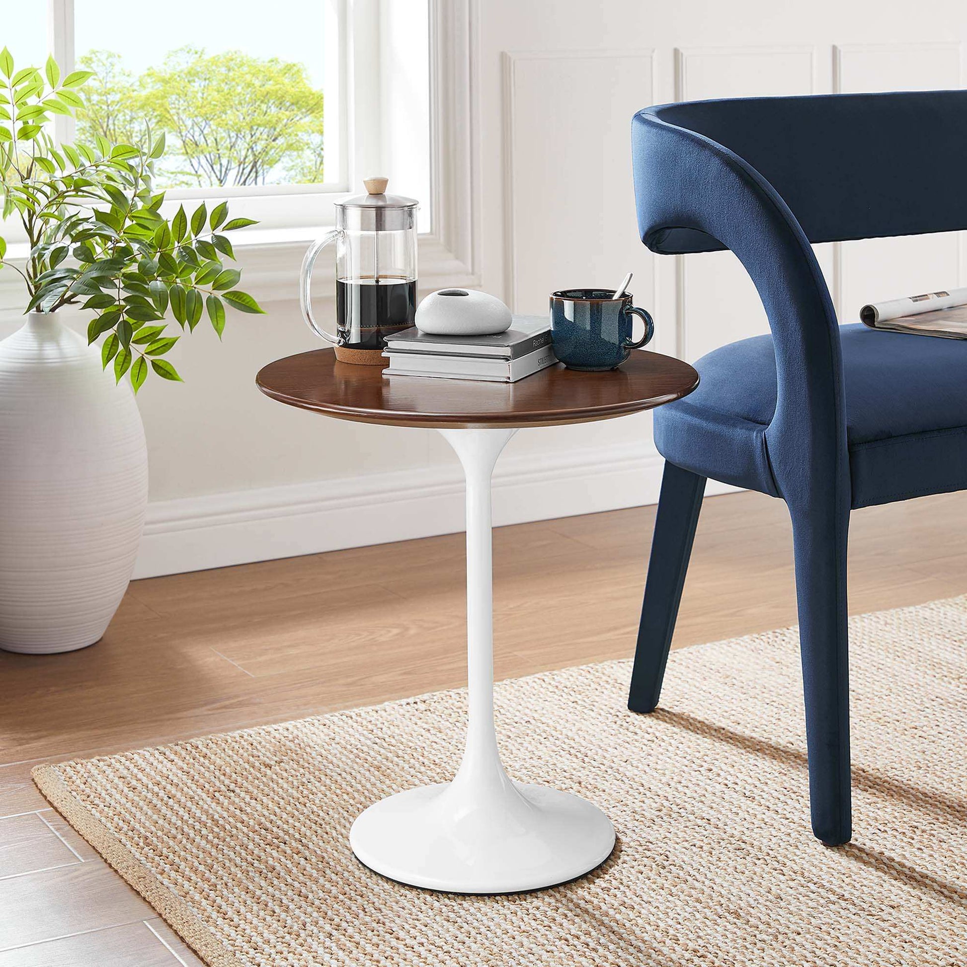 Lippa 20" Round Wood Side Table by Modway - Best Buy Furniture