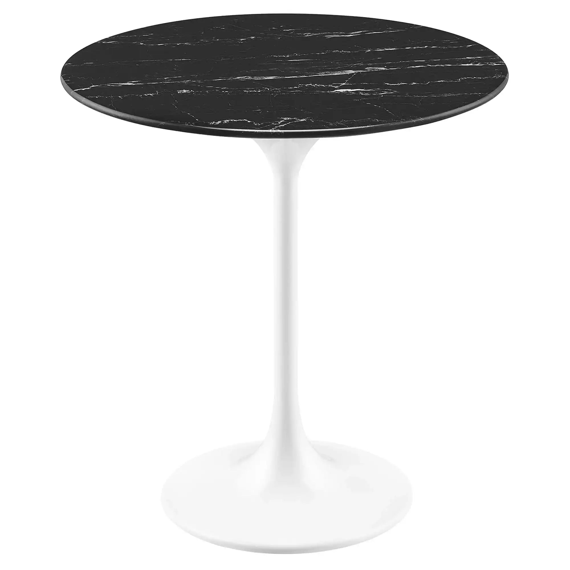 Lippa 20" Round Faux Marble Side Table by Modway - Best Buy Furniture