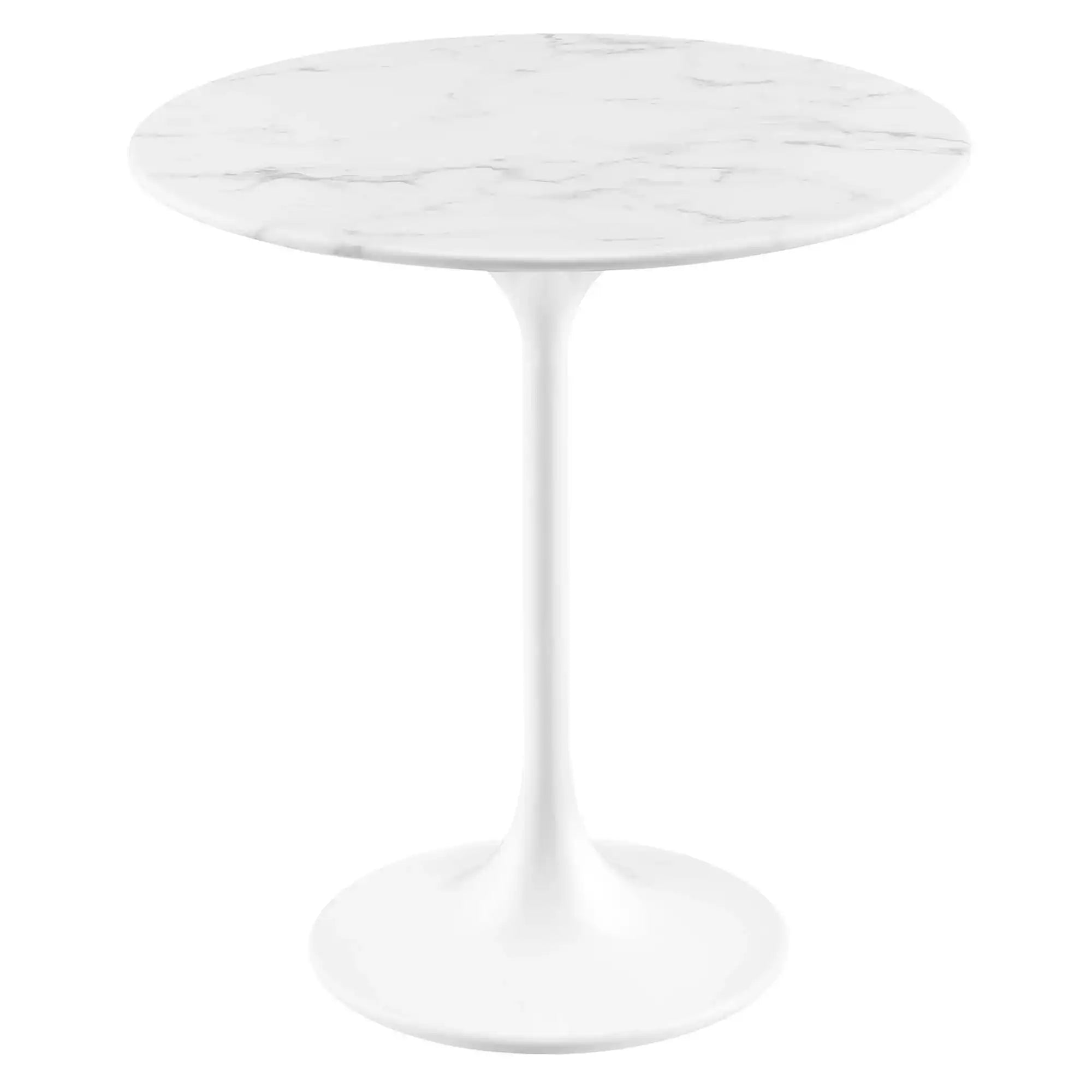 Lippa 20" Round Faux Marble Side Table by Modway - Best Buy Furniture