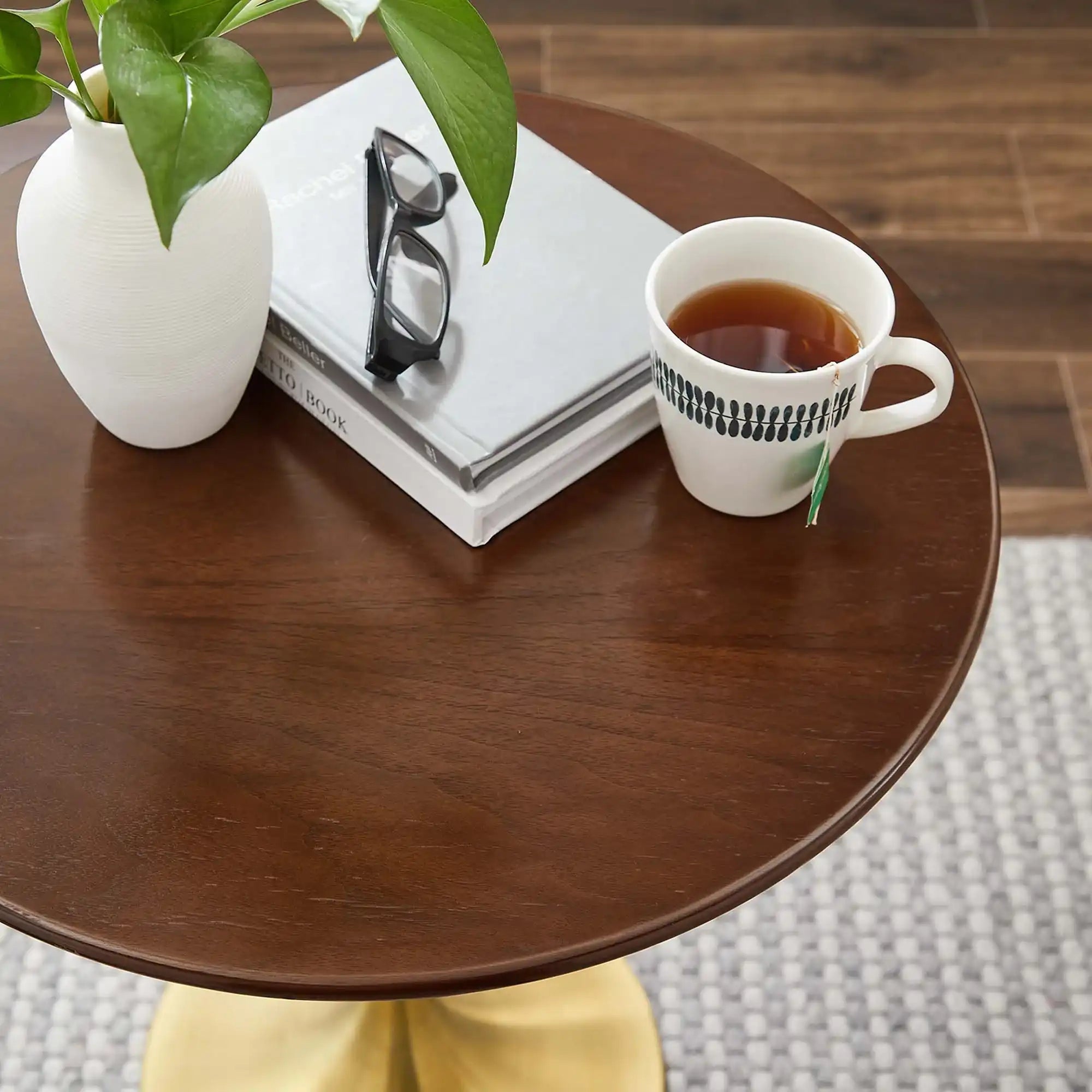 Lippa 20" Round Wood Side Table by Modway - Best Buy Furniture