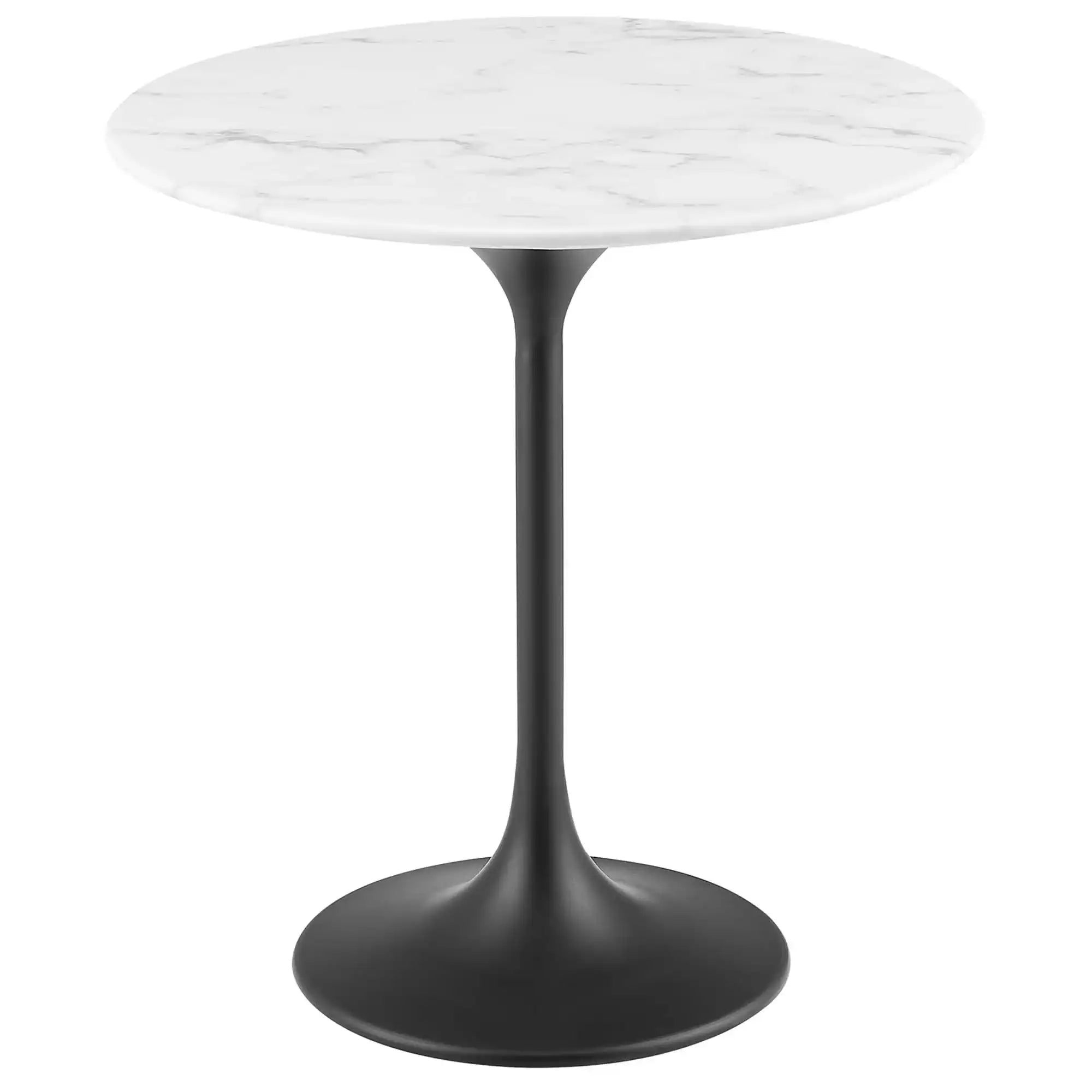 Lippa 20" Round Faux Marble Side Table by Modway - Best Buy Furniture