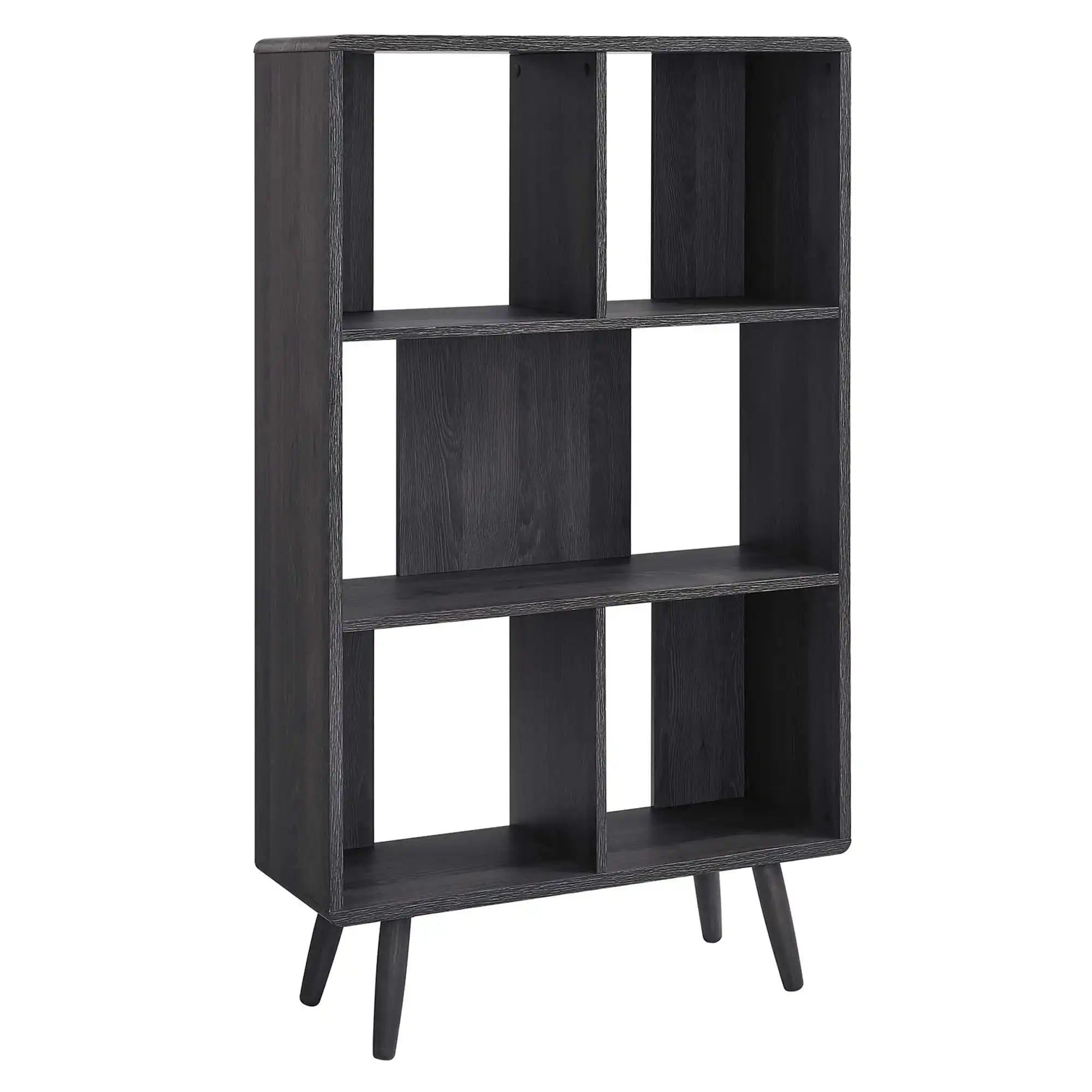 Transmit 5 Shelf Wood Grain Bookcase by Modway - Best Buy Furniture