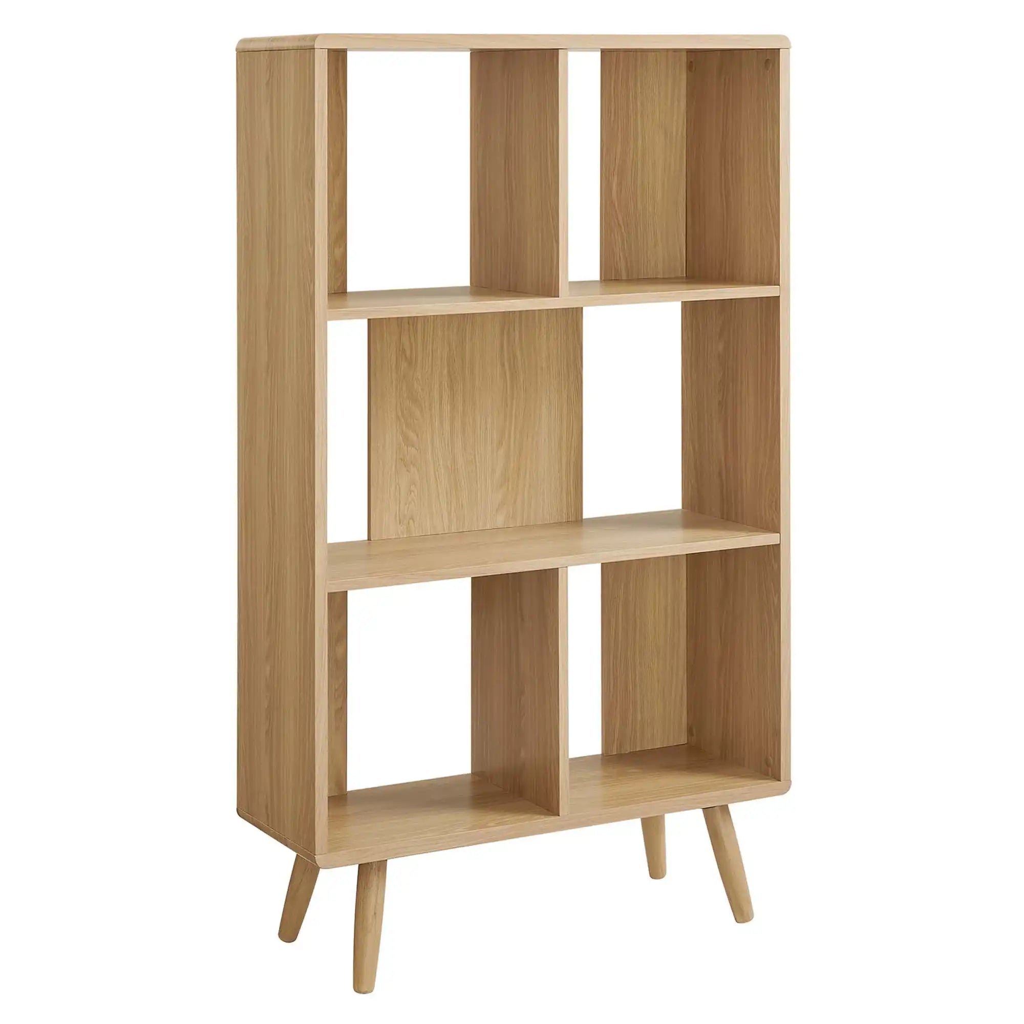 Transmit 5 Shelf Wood Grain Bookcase by Modway - Best Buy Furniture