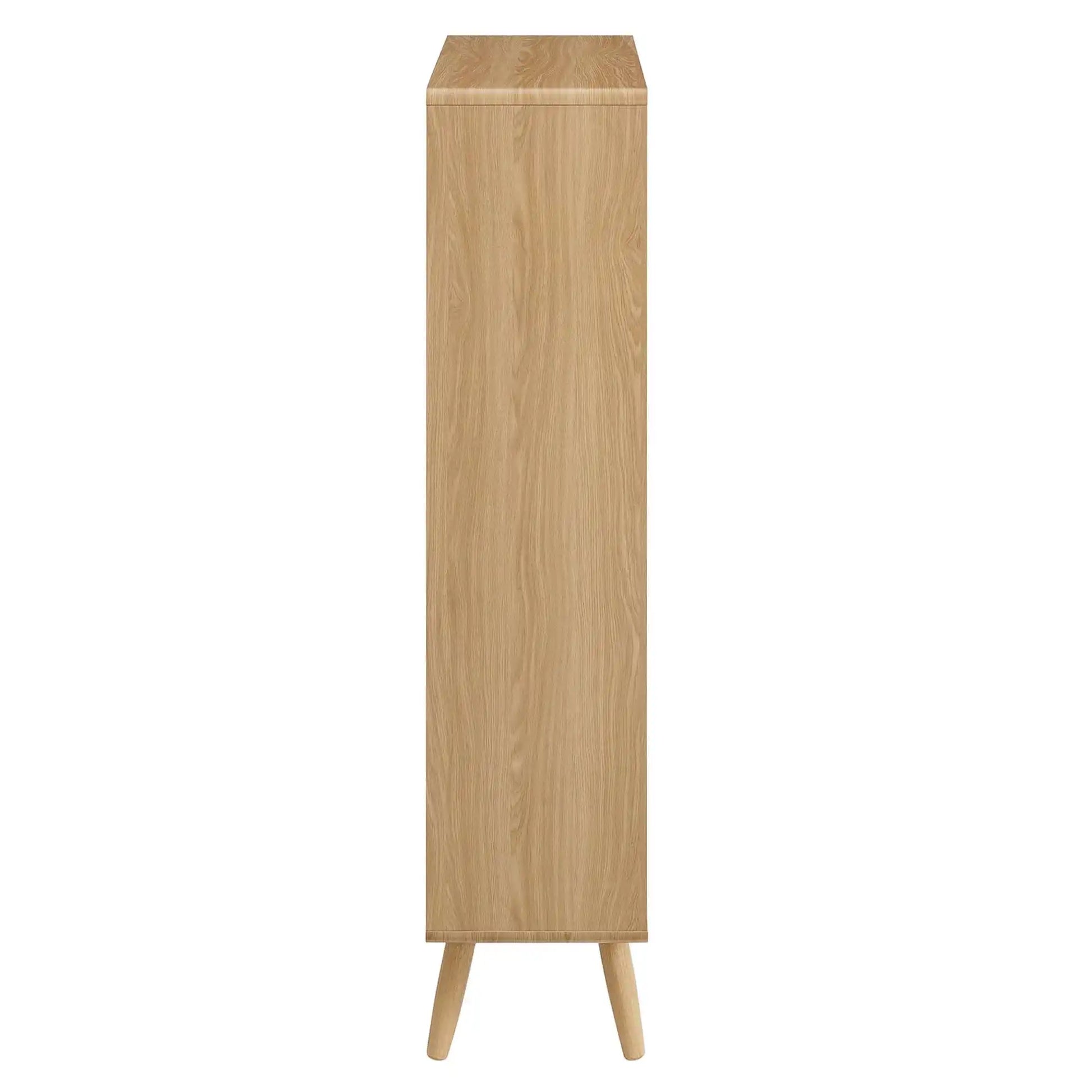 Transmit 5 Shelf Wood Grain Bookcase by Modway - Best Buy Furniture