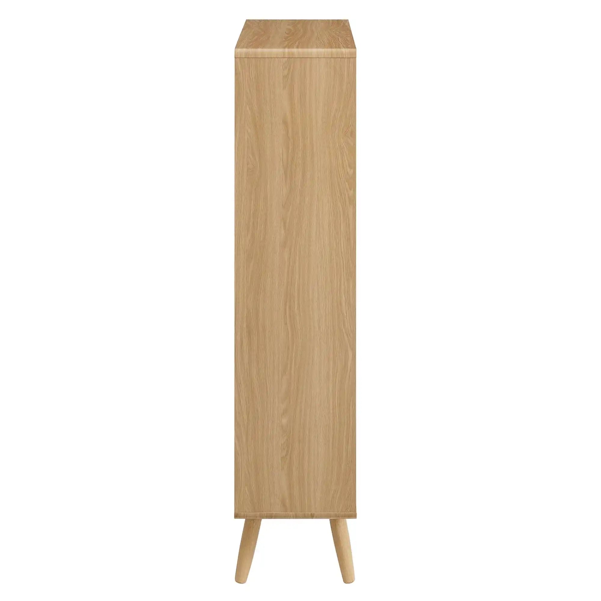 Transmit 5 Shelf Wood Grain Bookcase by Modway - Best Buy Furniture