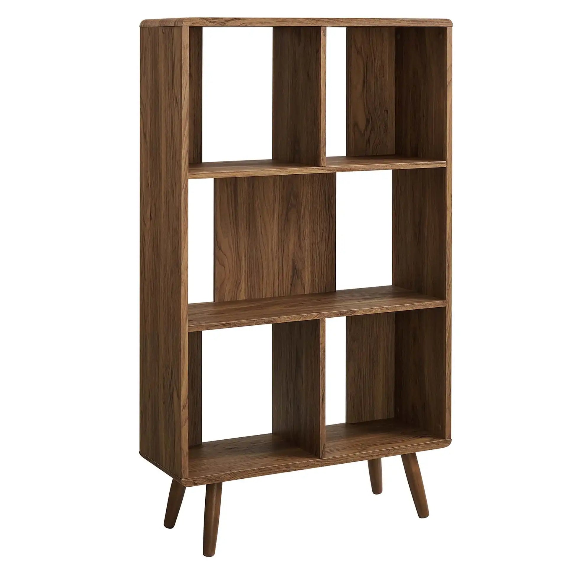 Transmit 5 Shelf Wood Grain Bookcase by Modway - Best Buy Furniture