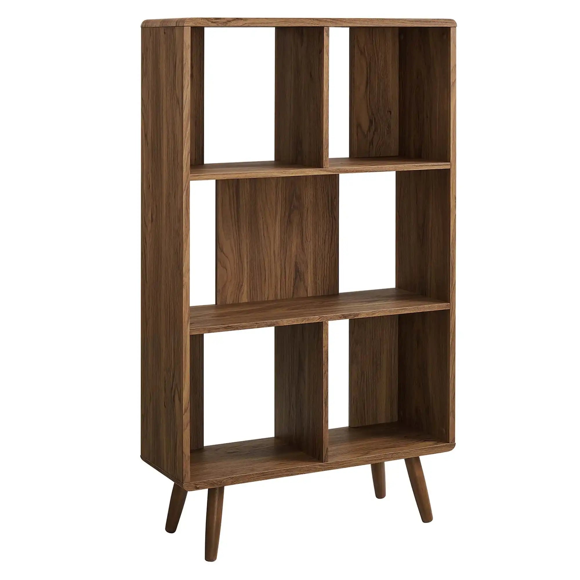 Transmit 5 Shelf Wood Grain Bookcase by Modway - Best Buy Furniture