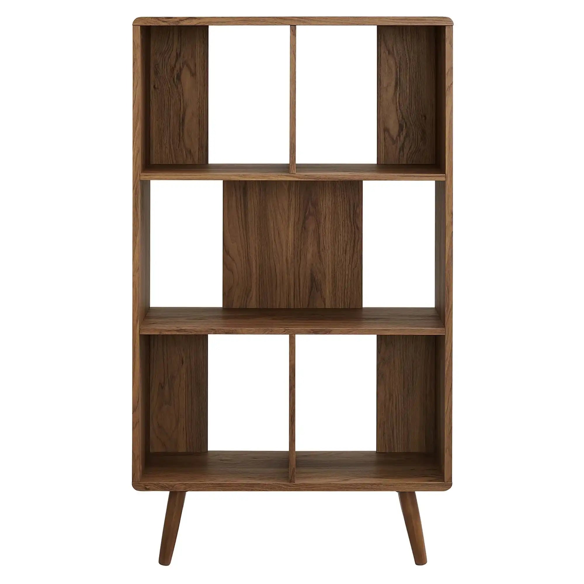 Transmit 5 Shelf Wood Grain Bookcase by Modway - Best Buy Furniture