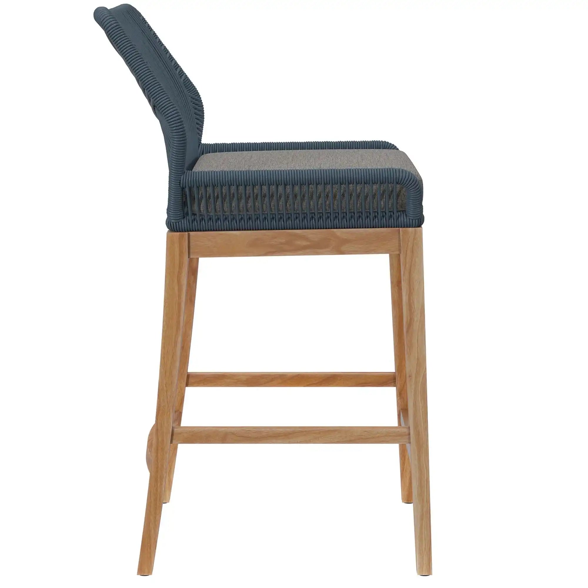 Wellspring Outdoor Patio Teak Wood Bar Stool by Modway - Best Buy Furniture