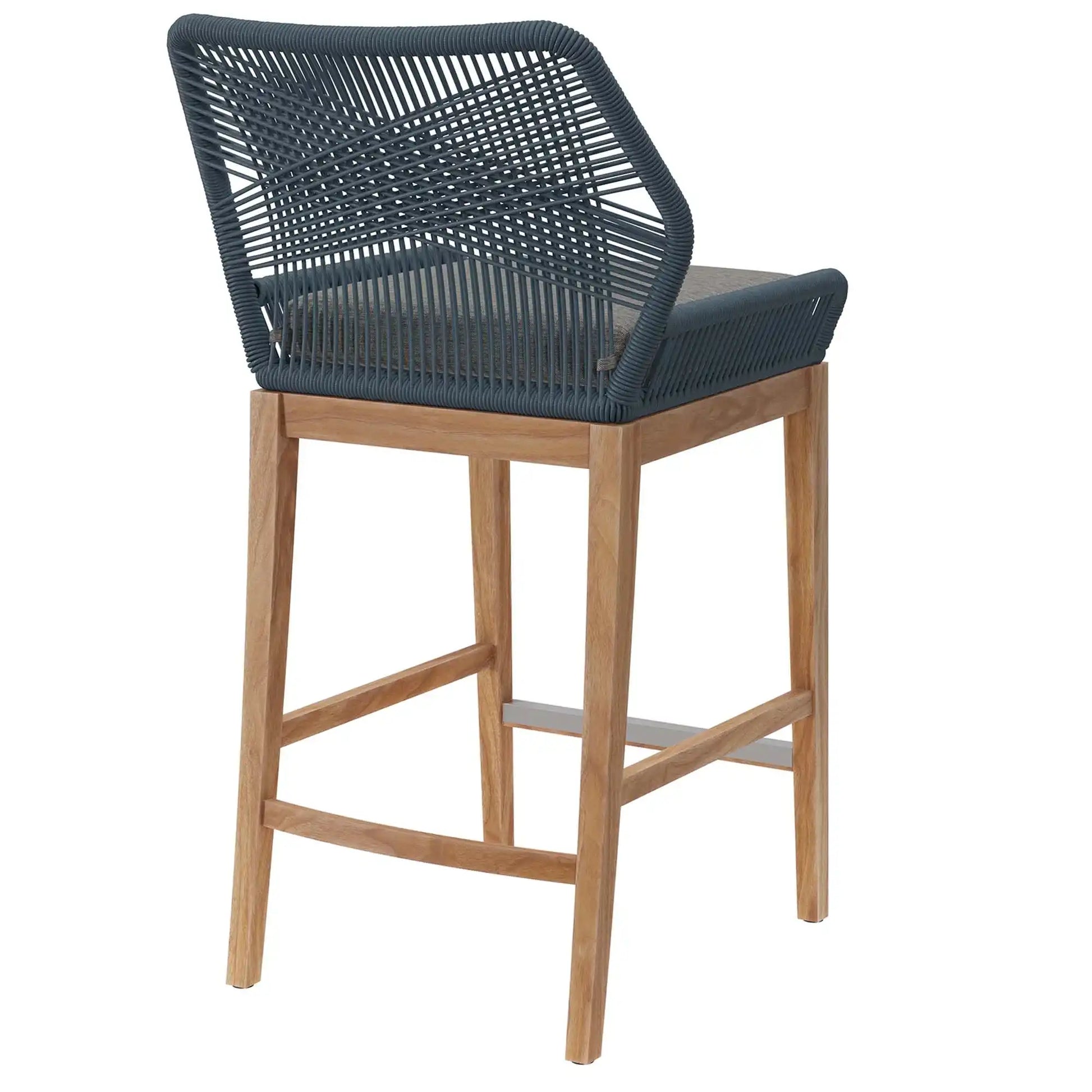 Wellspring Outdoor Patio Teak Wood Bar Stool by Modway - Best Buy Furniture