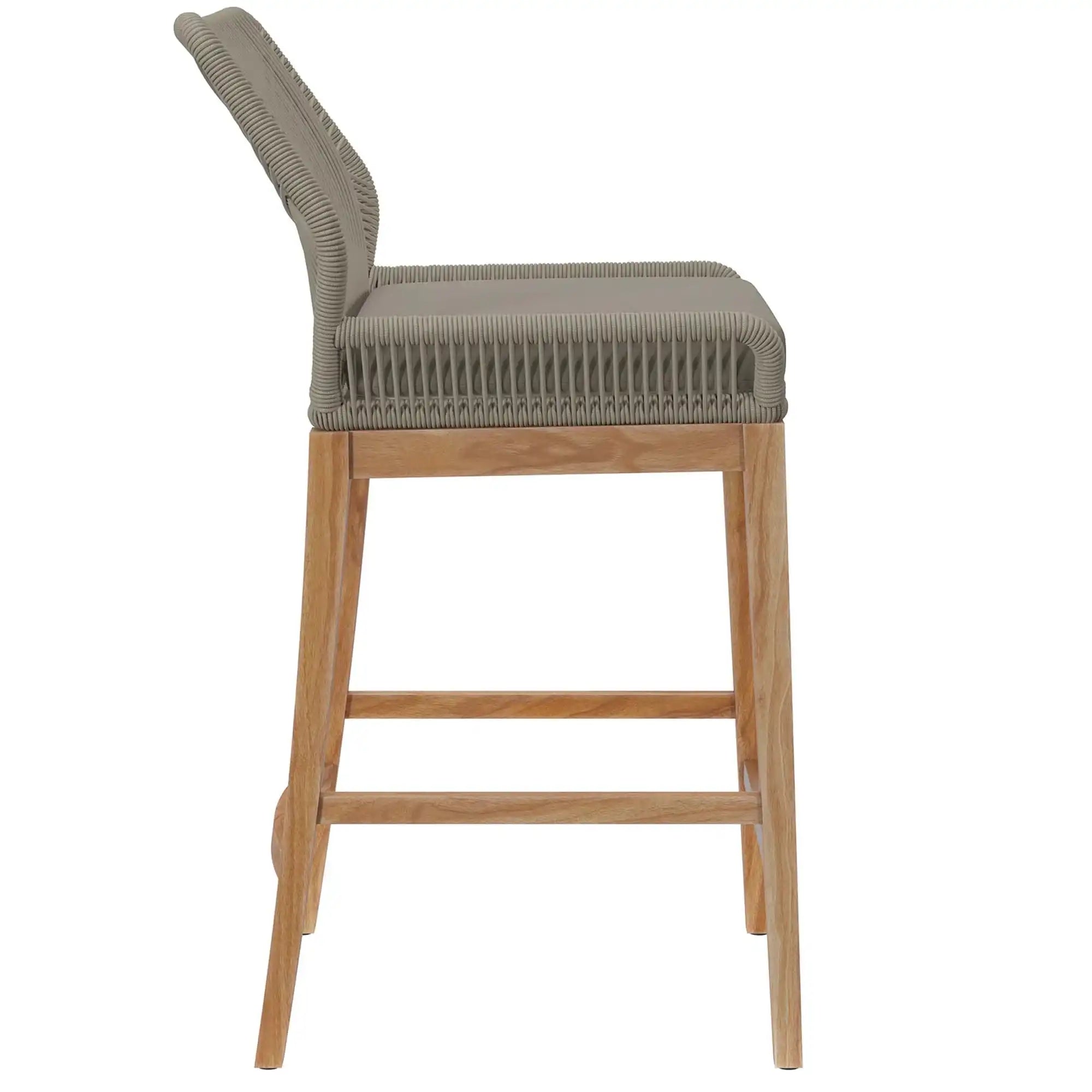 Wellspring Outdoor Patio Teak Wood Bar Stool by Modway - Best Buy Furniture