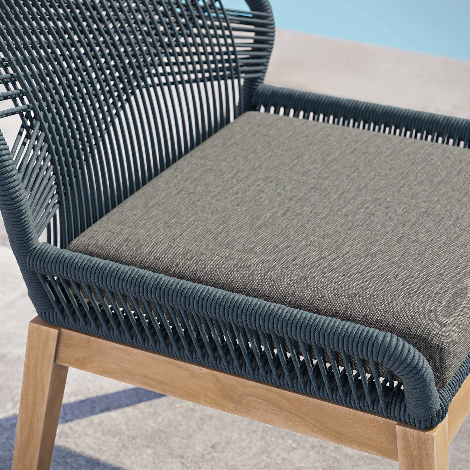 Wellspring Outdoor Patio Teak Wood Dining Chair by Modway - Best Buy Furniture
