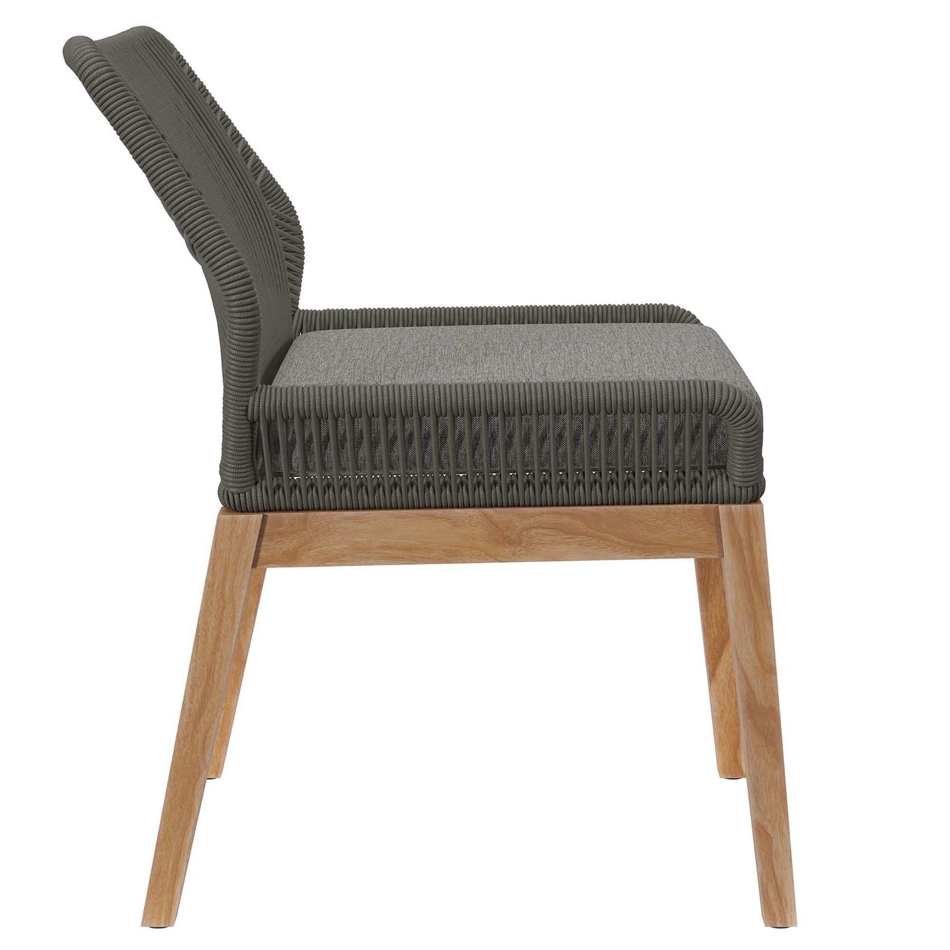 Wellspring Outdoor Patio Teak Wood Dining Chair by Modway - Best Buy Furniture