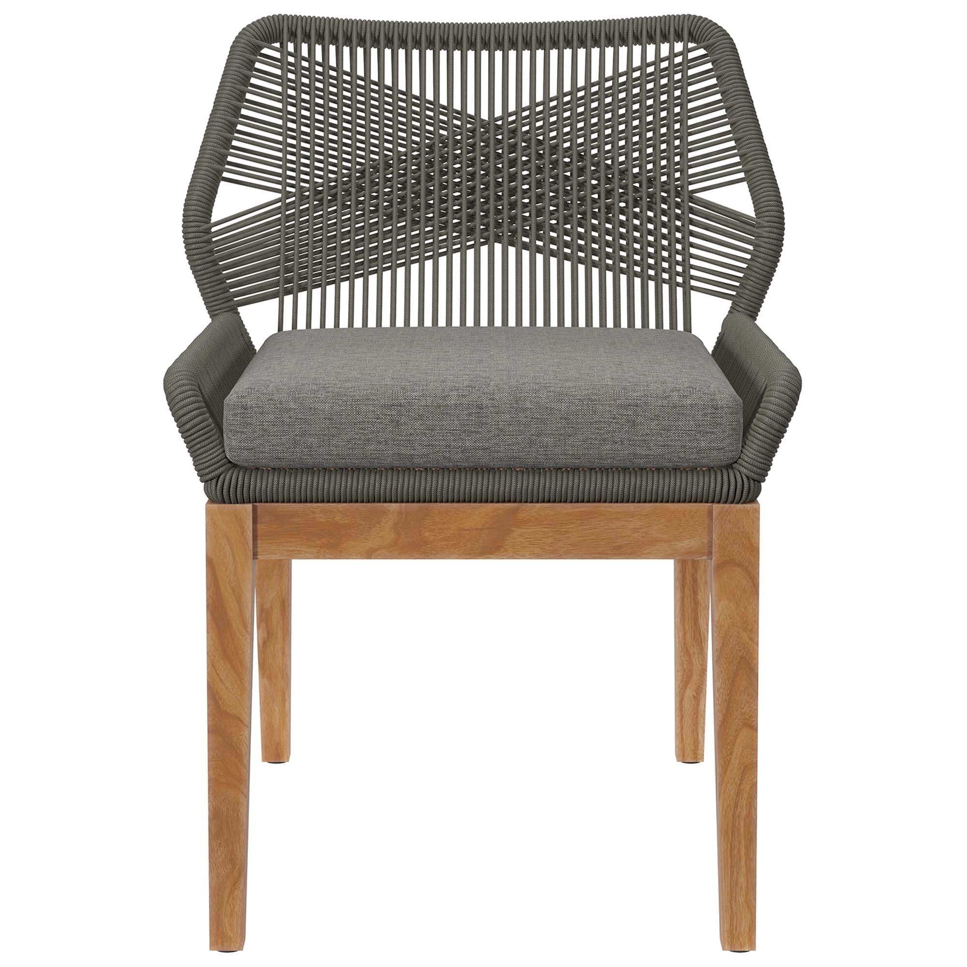 Wellspring Outdoor Patio Teak Wood Dining Chair by Modway - Best Buy Furniture