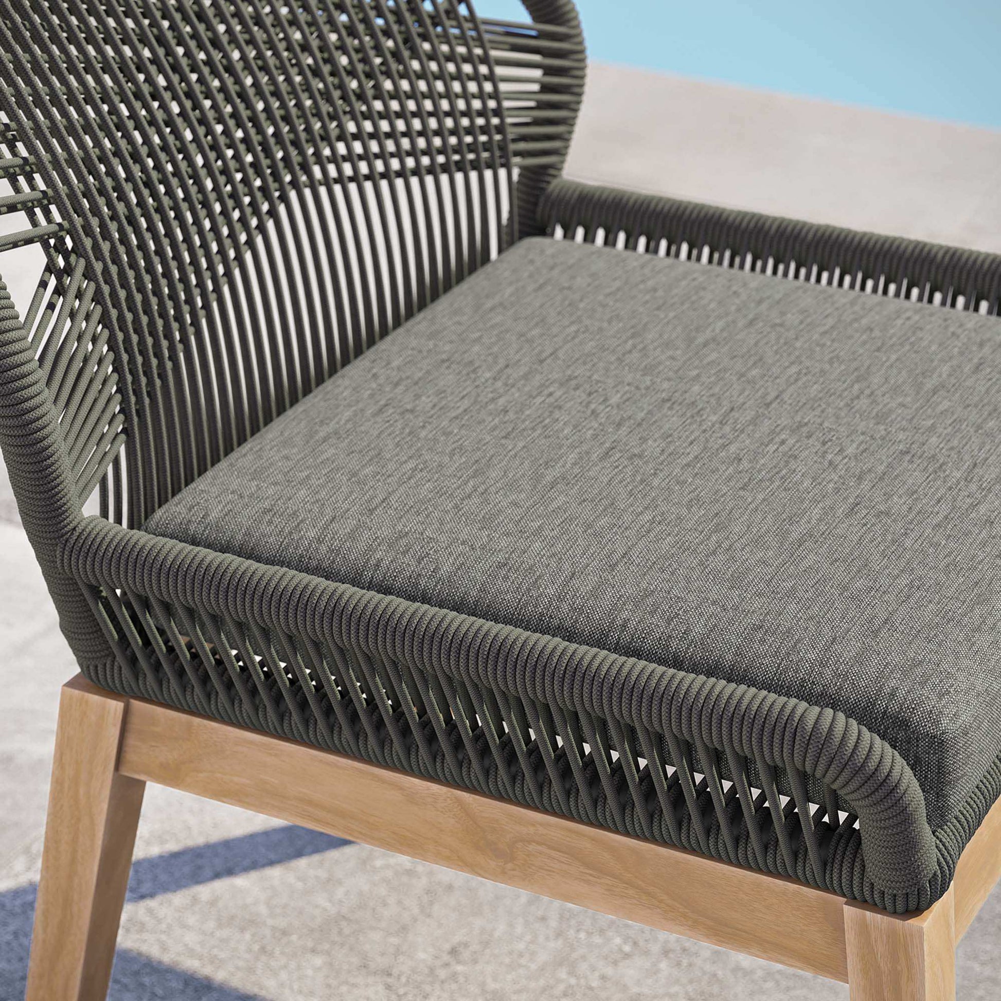 Wellspring Outdoor Patio Teak Wood Dining Chair by Modway - Best Buy Furniture