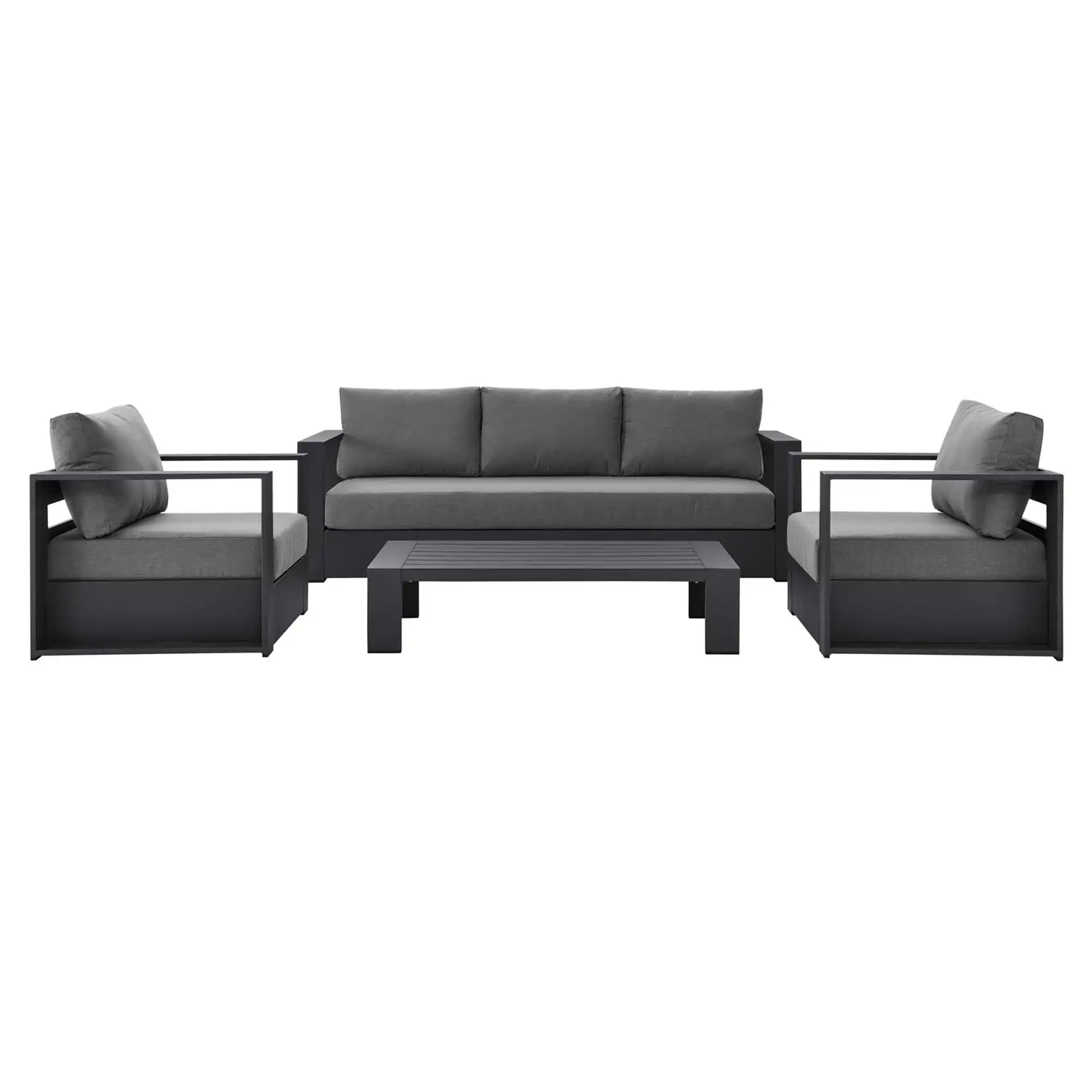 Tahoe 4-Piece Outdoor Patio Powder-Coated Aluminum Set by Modway - Best Buy Furniture