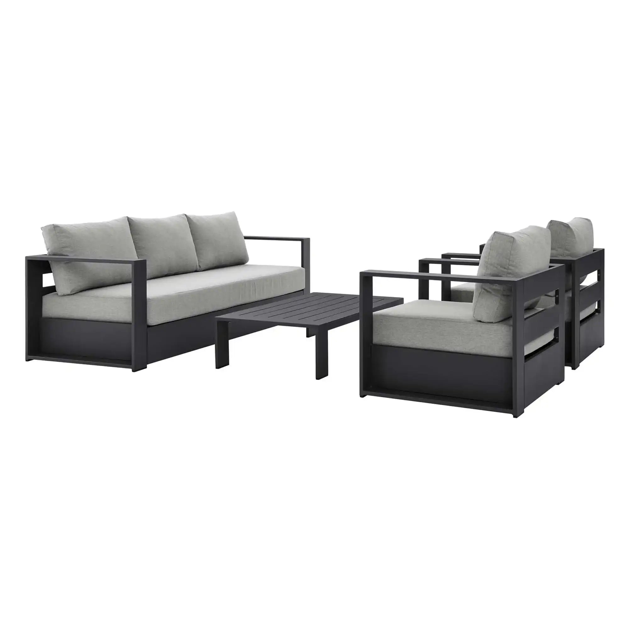 Tahoe 4-Piece Outdoor Patio Powder-Coated Aluminum Set by Modway - Best Buy Furniture
