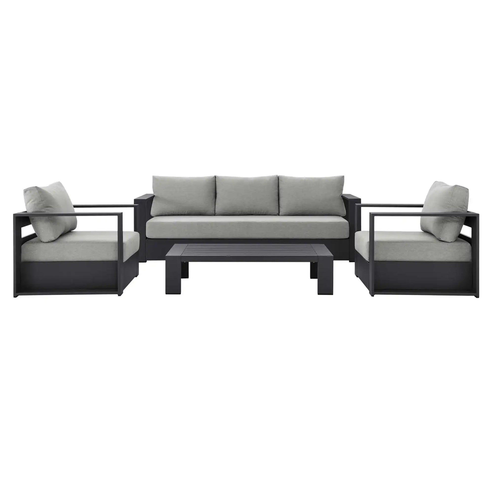 Tahoe 4-Piece Outdoor Patio Powder-Coated Aluminum Set by Modway - Best Buy Furniture
