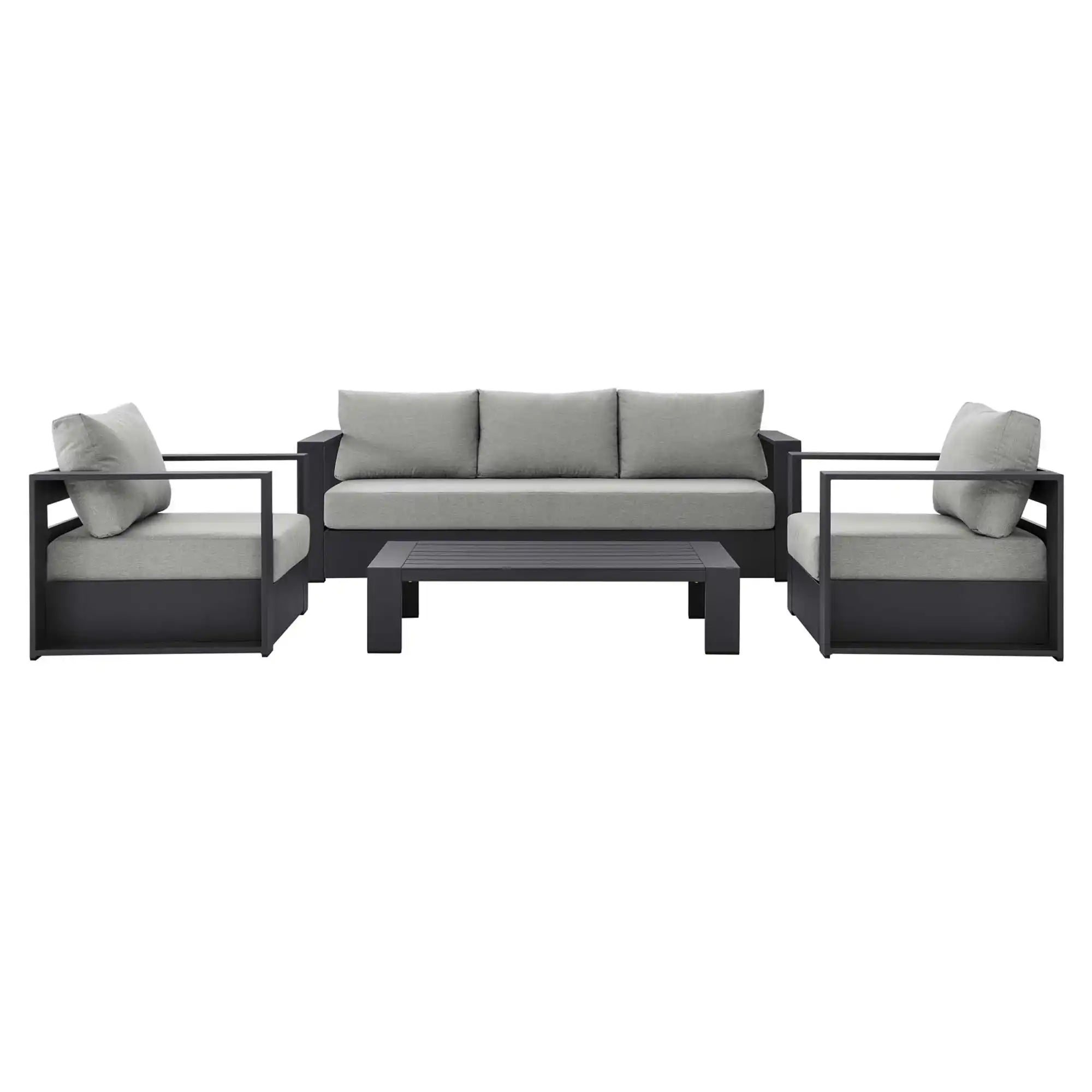 Tahoe 4-Piece Outdoor Patio Powder-Coated Aluminum Set by Modway - Best Buy Furniture