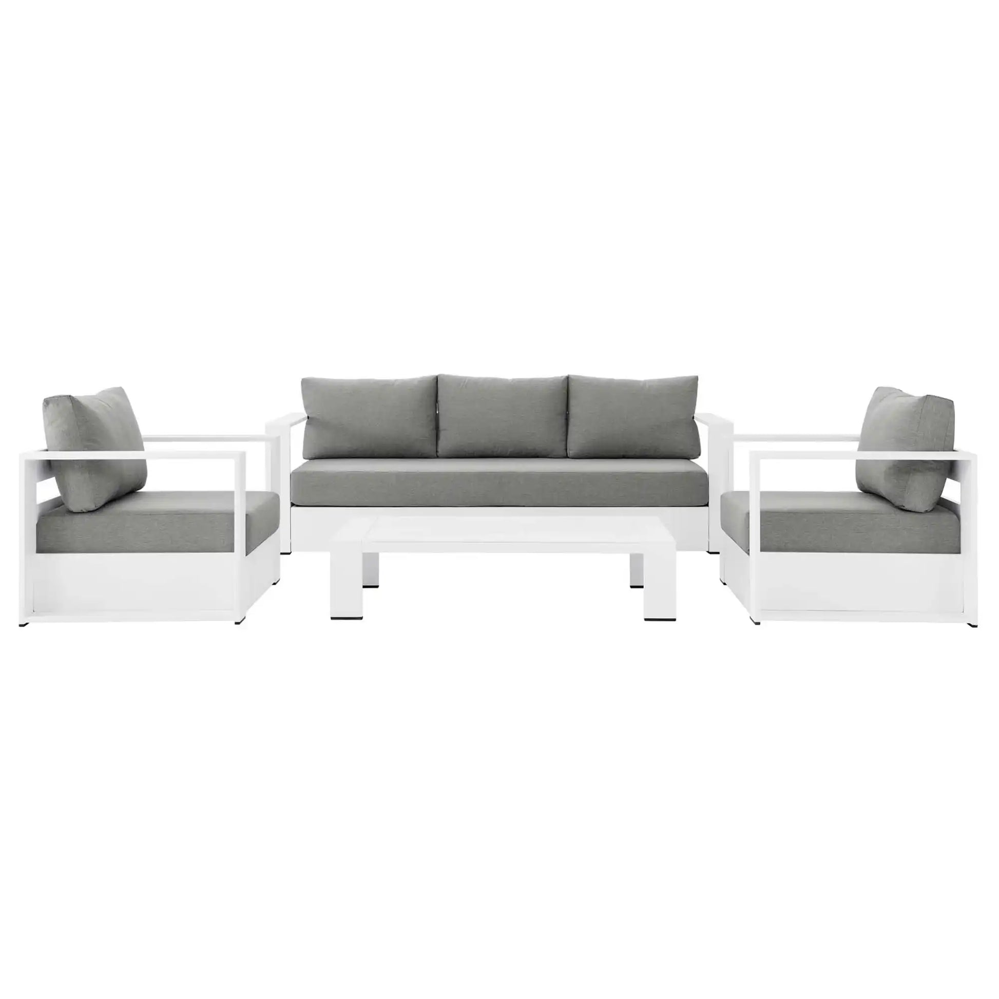 Tahoe 4-Piece Outdoor Patio Powder-Coated Aluminum Set by Modway - Best Buy Furniture