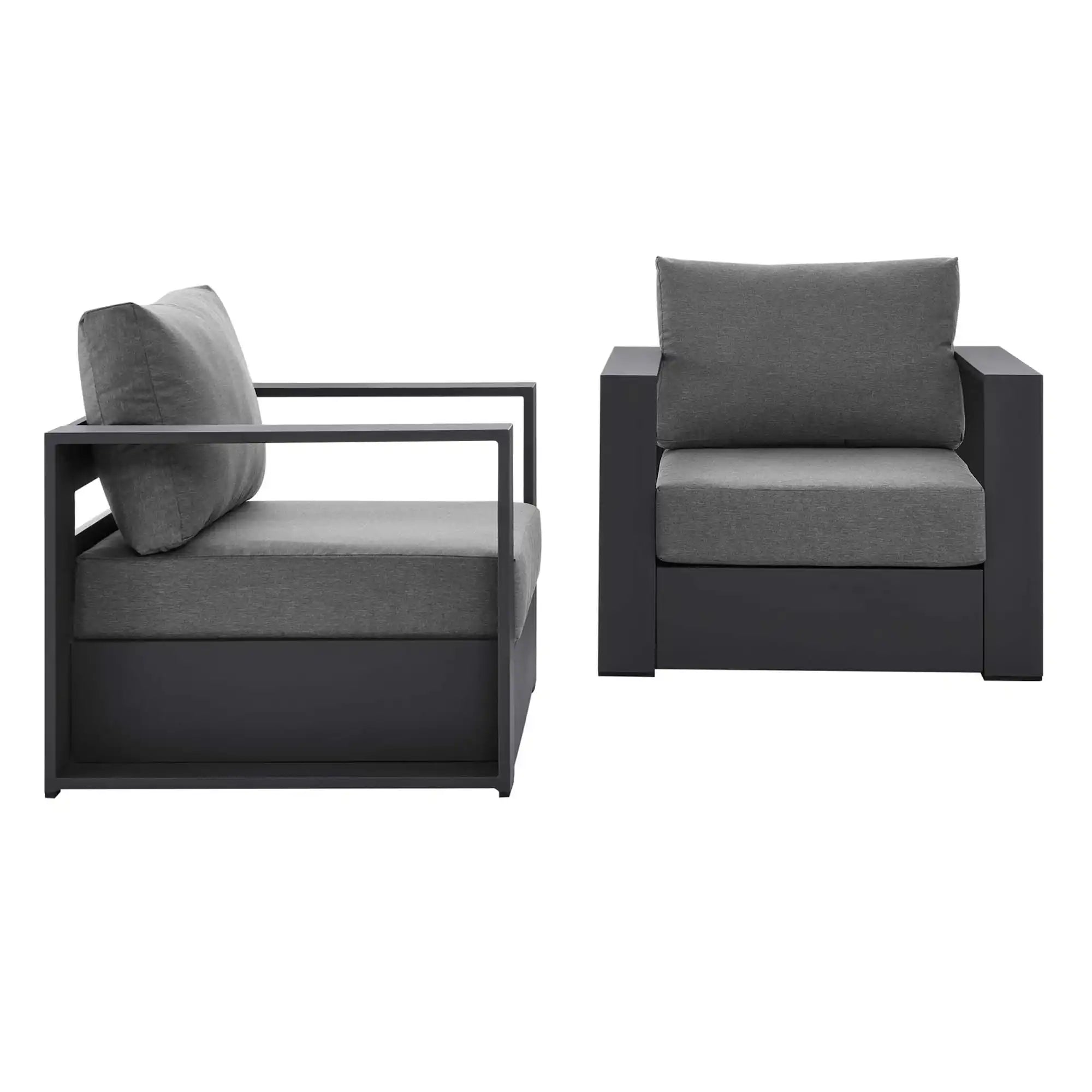 Tahoe 2-Piece Outdoor Patio Powder-Coated Aluminum Armchair Set by Modway - Best Buy Furniture