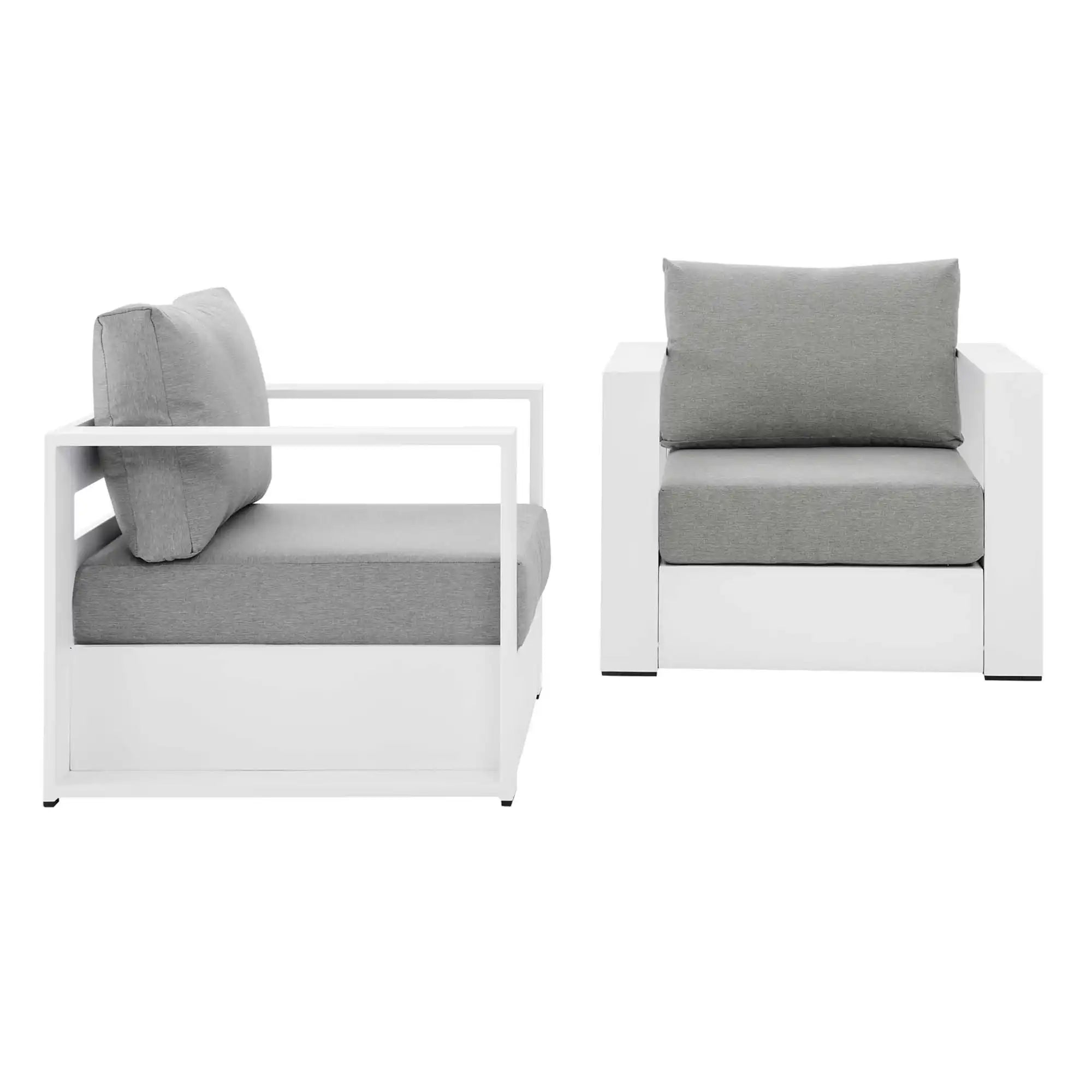 Tahoe 2-Piece Outdoor Patio Powder-Coated Aluminum Armchair Set by Modway - Best Buy Furniture