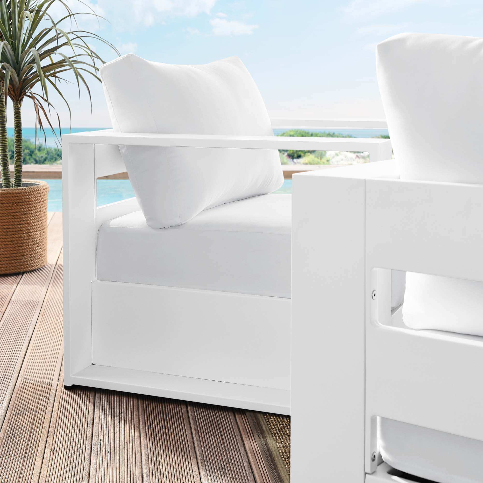 Tahoe 2-Piece Outdoor Patio Powder-Coated Aluminum Armchair Set by Modway - Best Buy Furniture