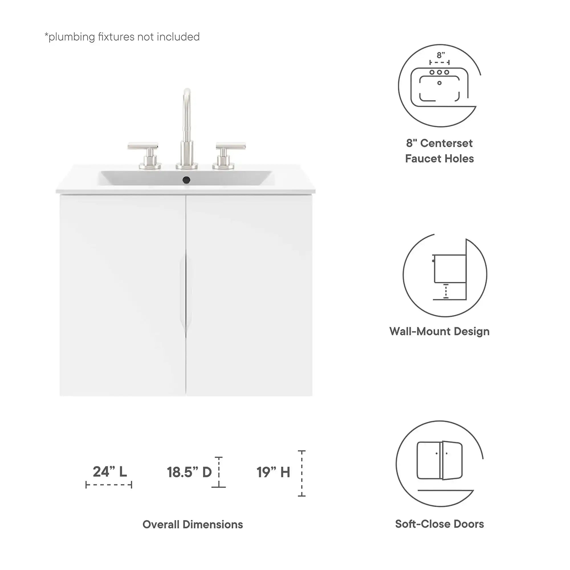 Vitality 24" Bathroom Vanity by Modway - Best Buy Furniture