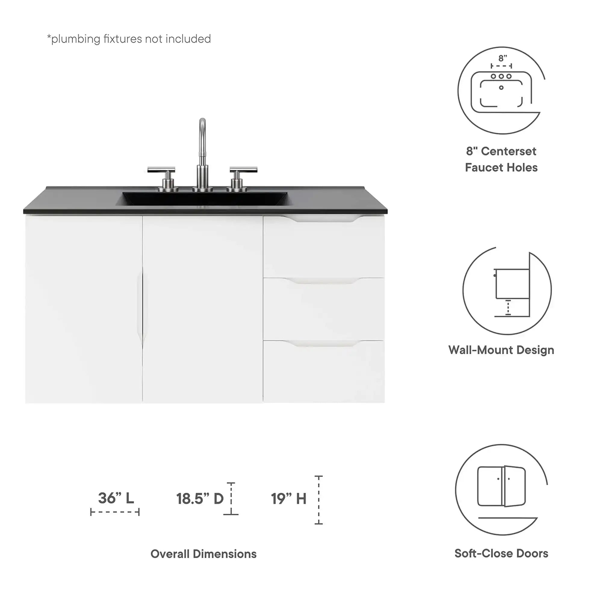 Vitality 36" Bathroom Vanity by Modway - Best Buy Furniture