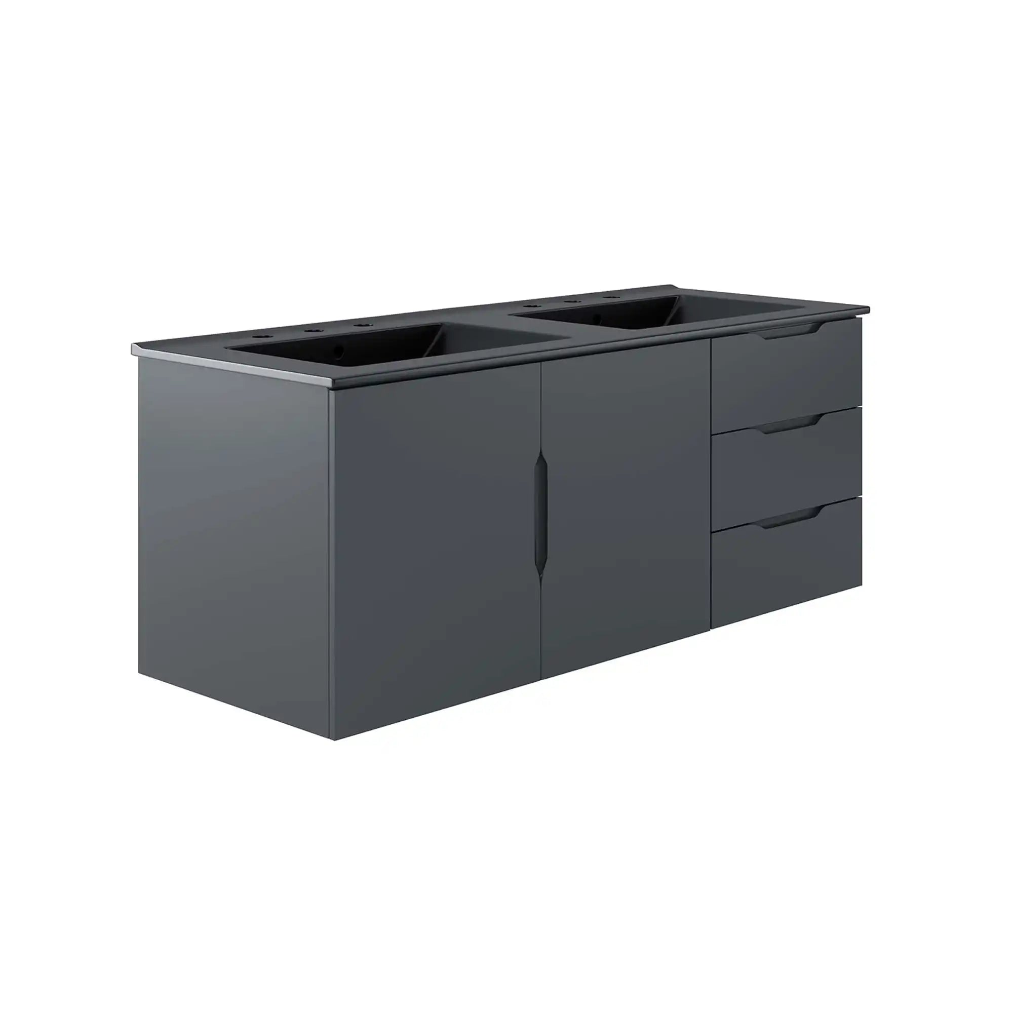 Vitality 48" Double Sink Bathroom Vanity by Modway - Best Buy Furniture