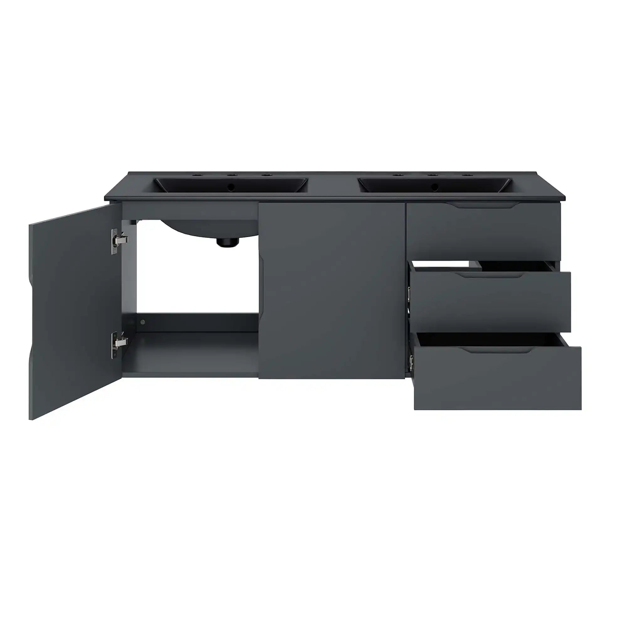 Vitality 48" Double Sink Bathroom Vanity by Modway - Best Buy Furniture