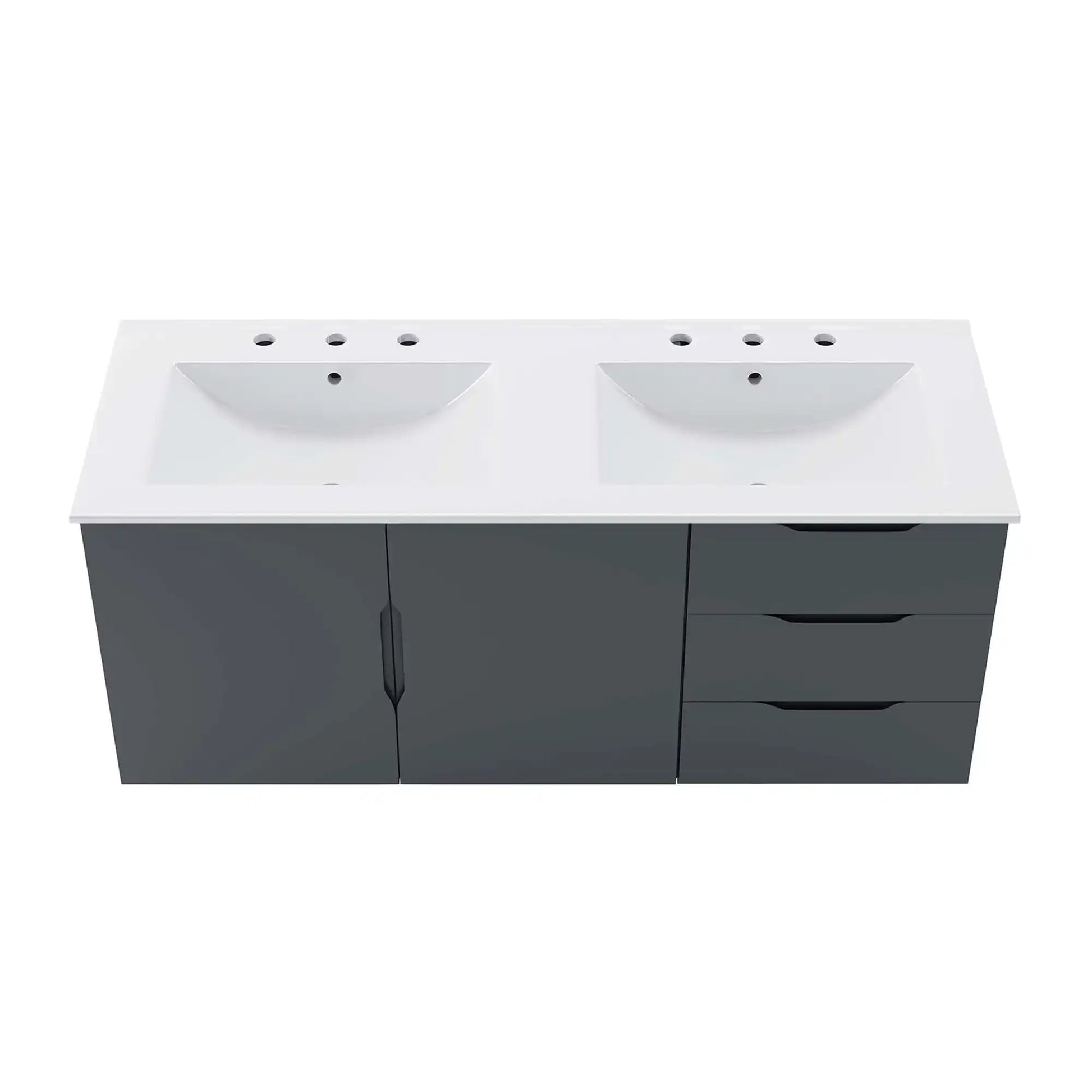 Vitality 48" Double Sink Bathroom Vanity by Modway - Best Buy Furniture