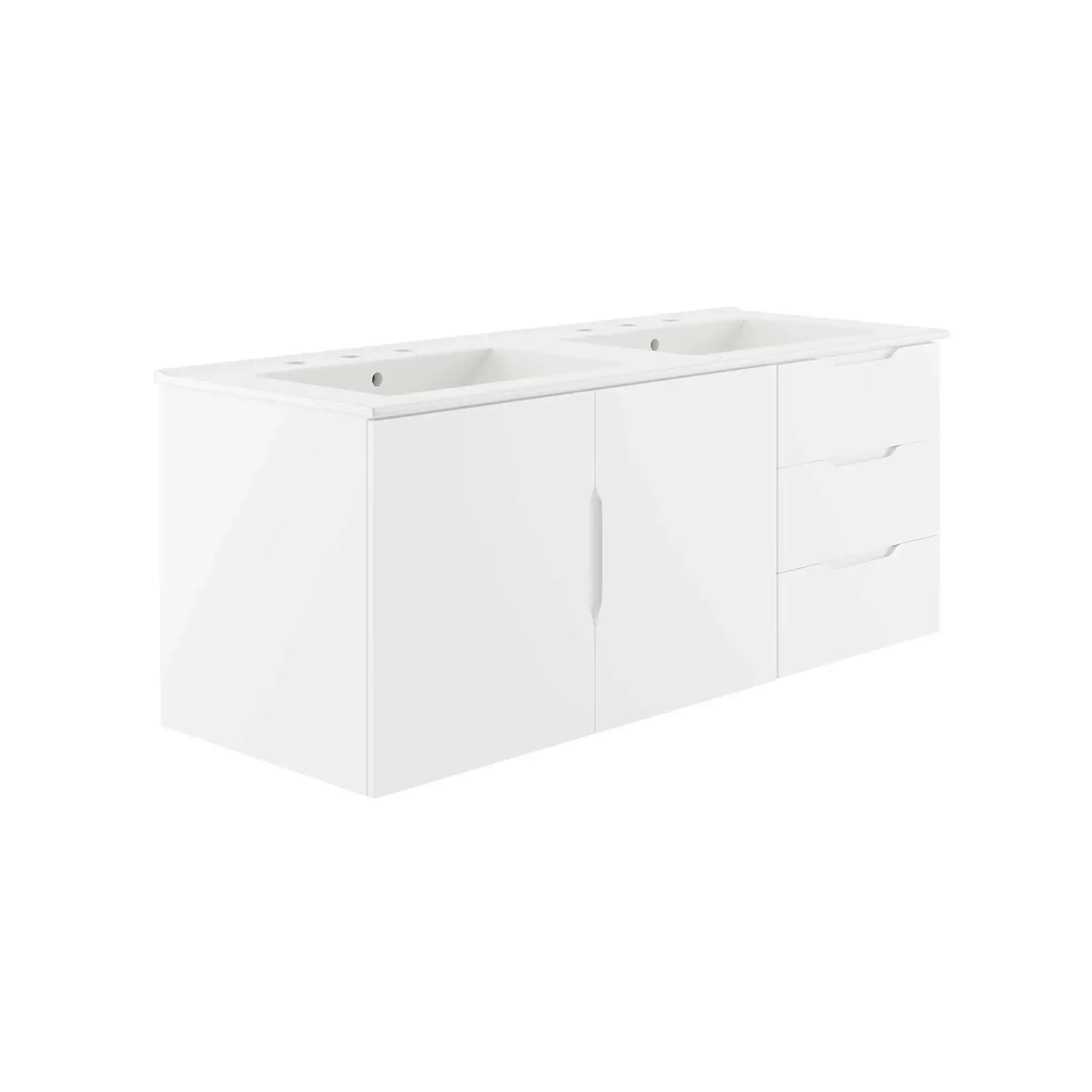 Vitality 48" Double Sink Bathroom Vanity by Modway - Best Buy Furniture