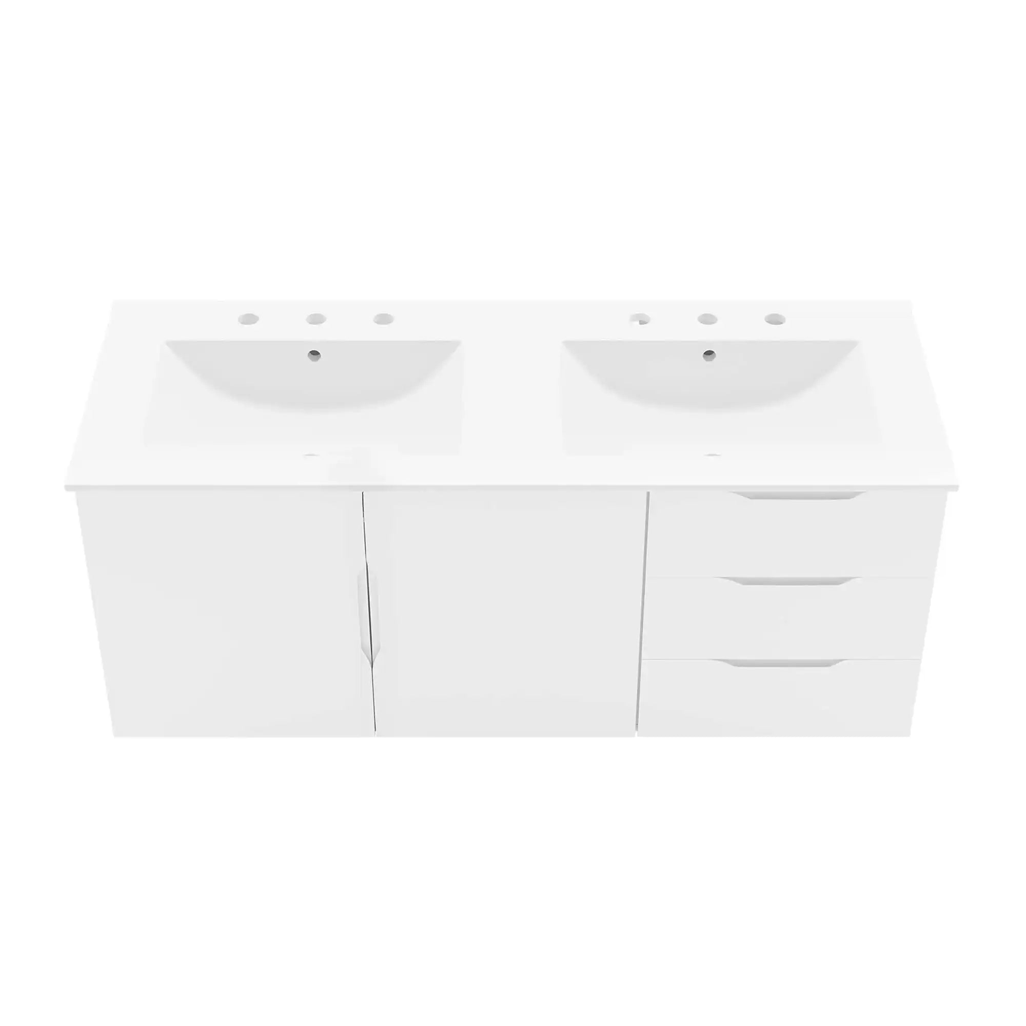 Vitality 48" Double Sink Bathroom Vanity by Modway - Best Buy Furniture