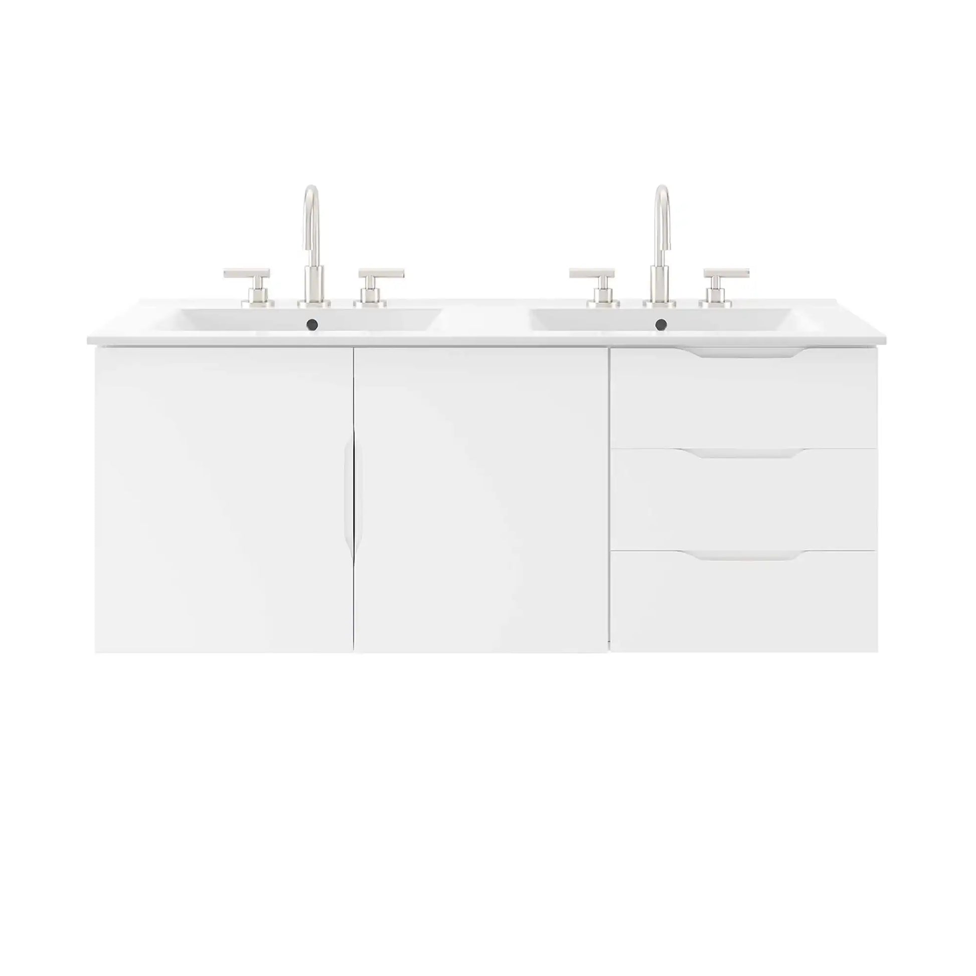 Vitality 48" Double Sink Bathroom Vanity by Modway - Best Buy Furniture