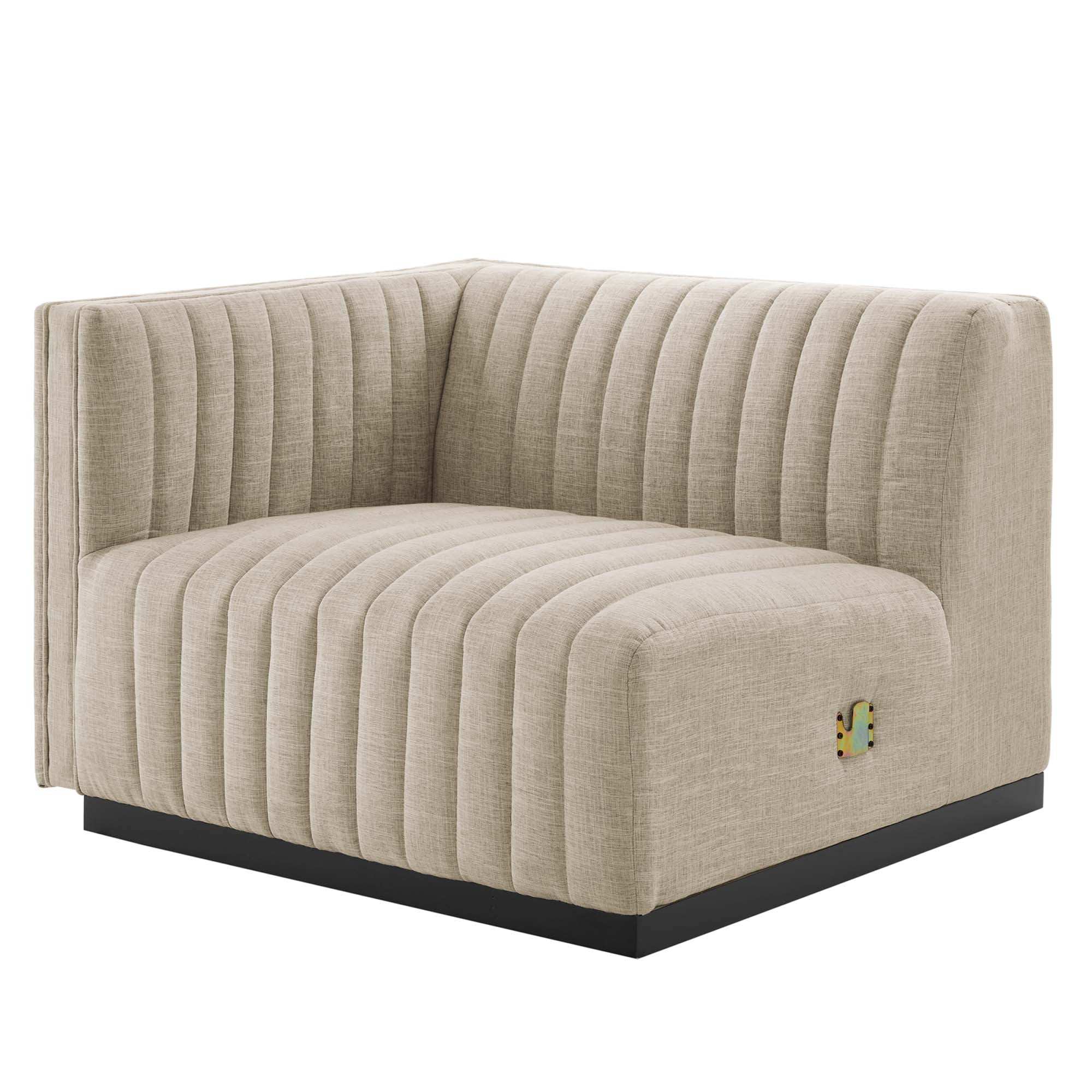 Conjure Channel Tufted Upholstered Fabric Sofa by Modway - Best Buy Furniture