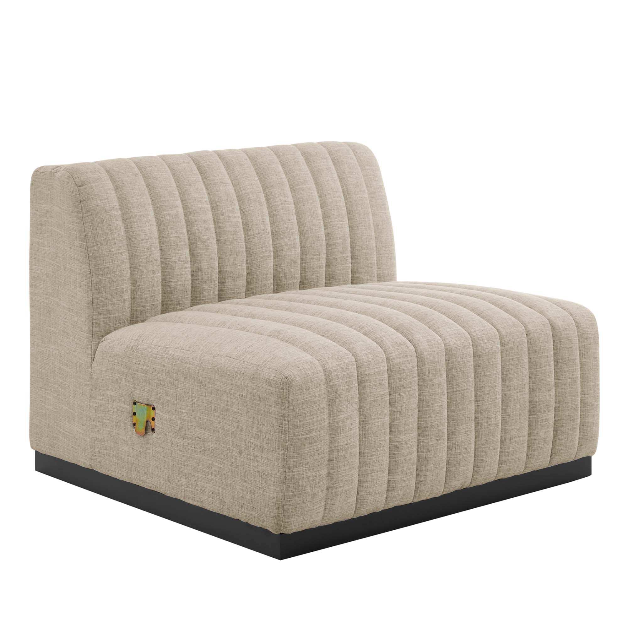 Conjure 6-Piece Channel Tufted Upholstered Fabric Sectional Sofa by Modway - Best Buy Furniture