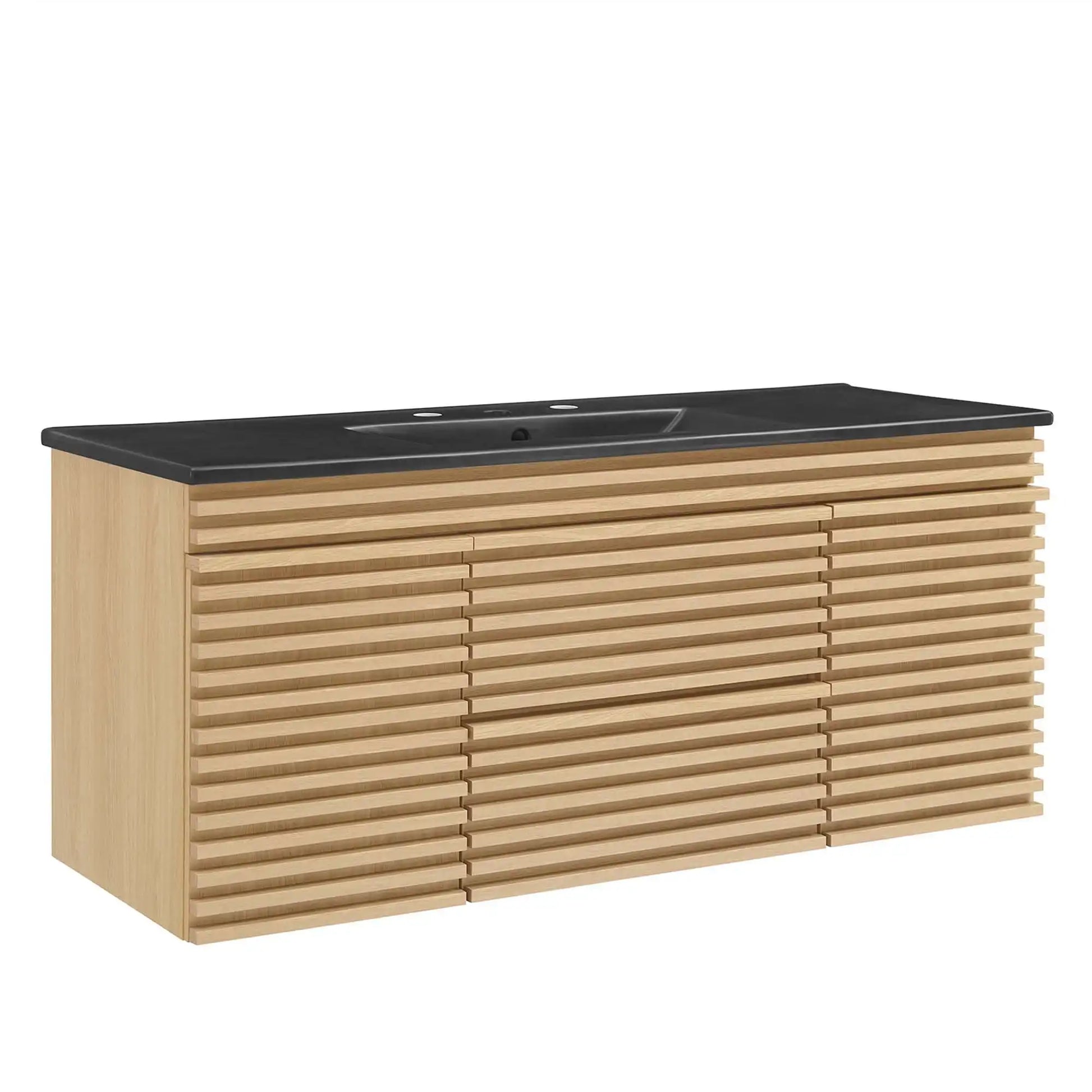 Render 48" Wall-Mount Bathroom Vanity by Modway - Best Buy Furniture