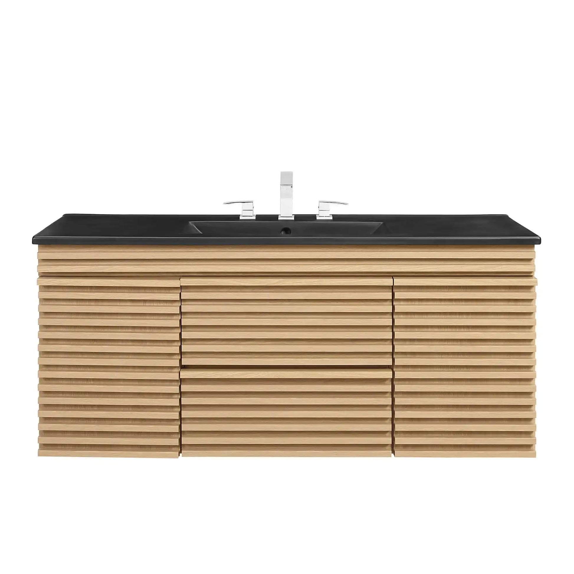 Render 48" Wall-Mount Bathroom Vanity by Modway - Best Buy Furniture