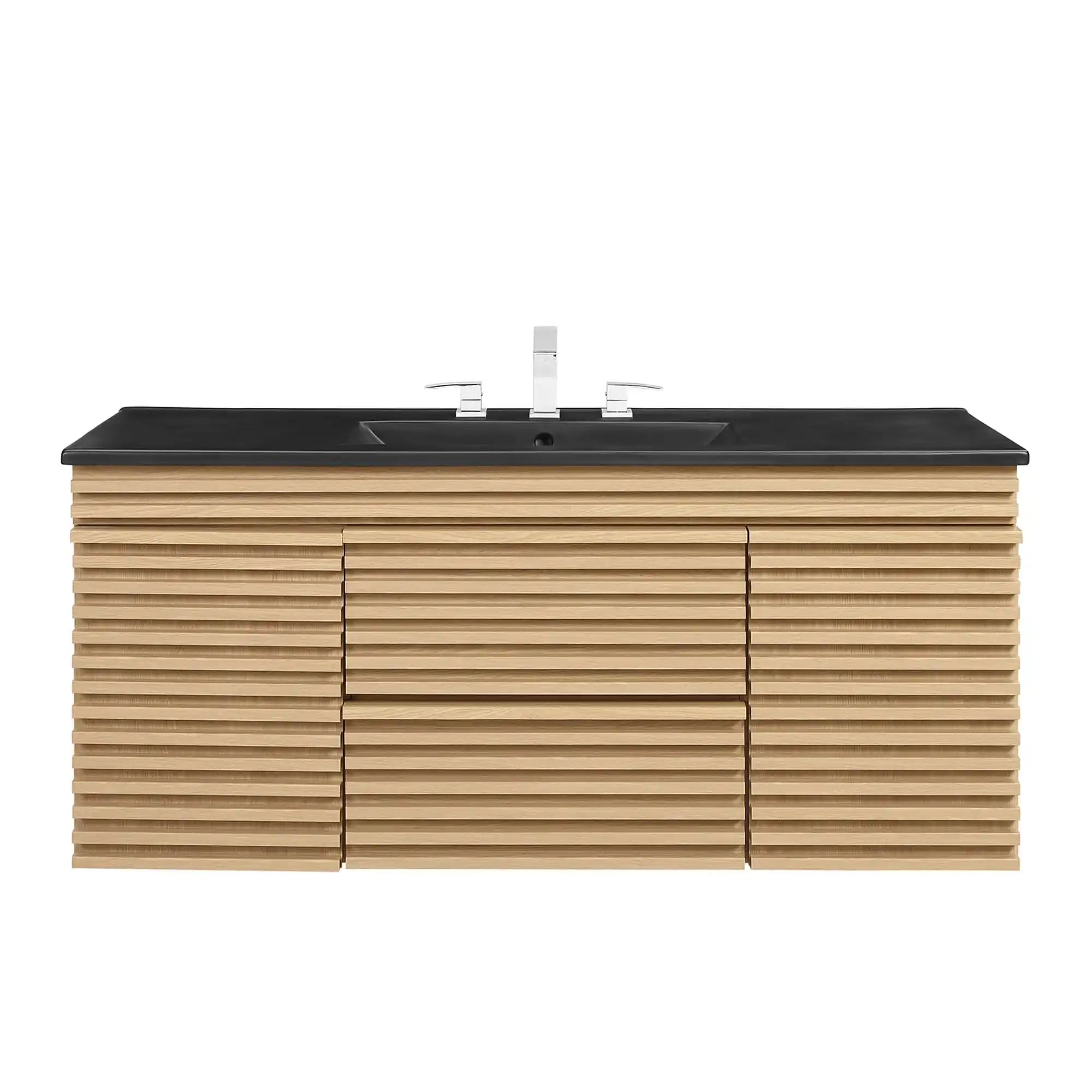 Render 48" Wall-Mount Bathroom Vanity by Modway - Best Buy Furniture