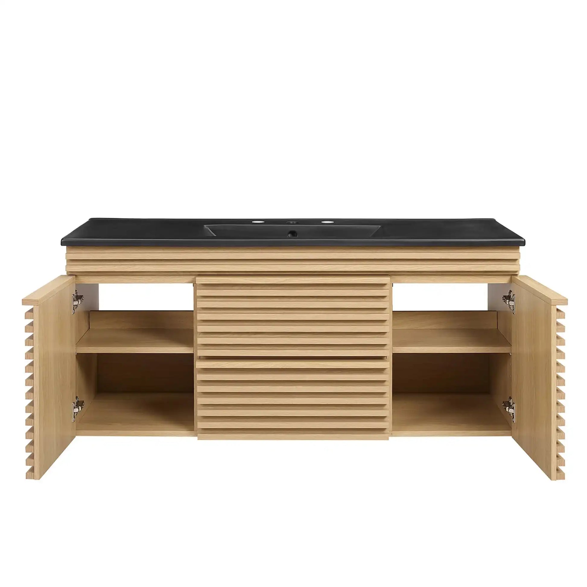 Render 48" Wall-Mount Bathroom Vanity by Modway - Best Buy Furniture