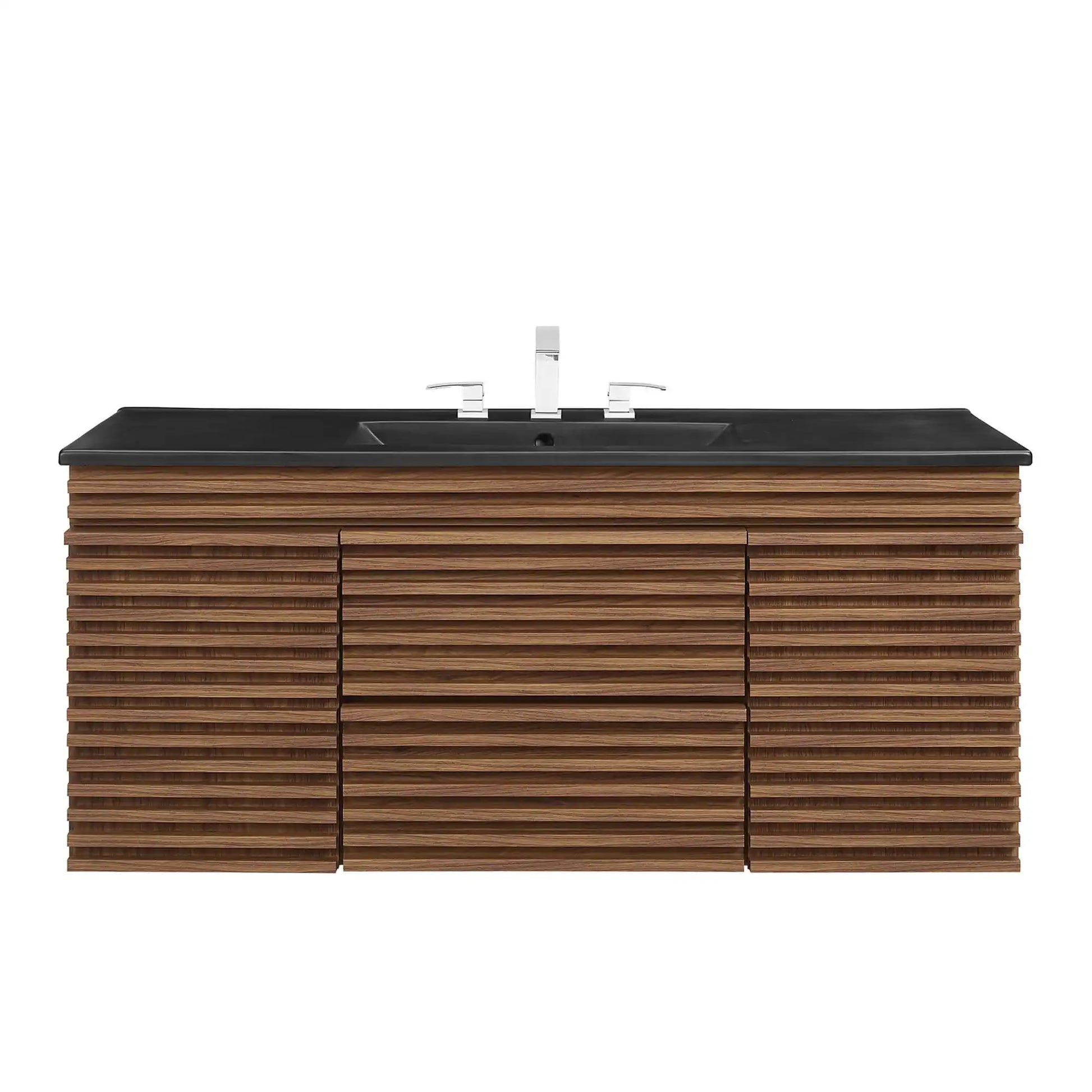 Render 48" Wall-Mount Bathroom Vanity by Modway - Best Buy Furniture