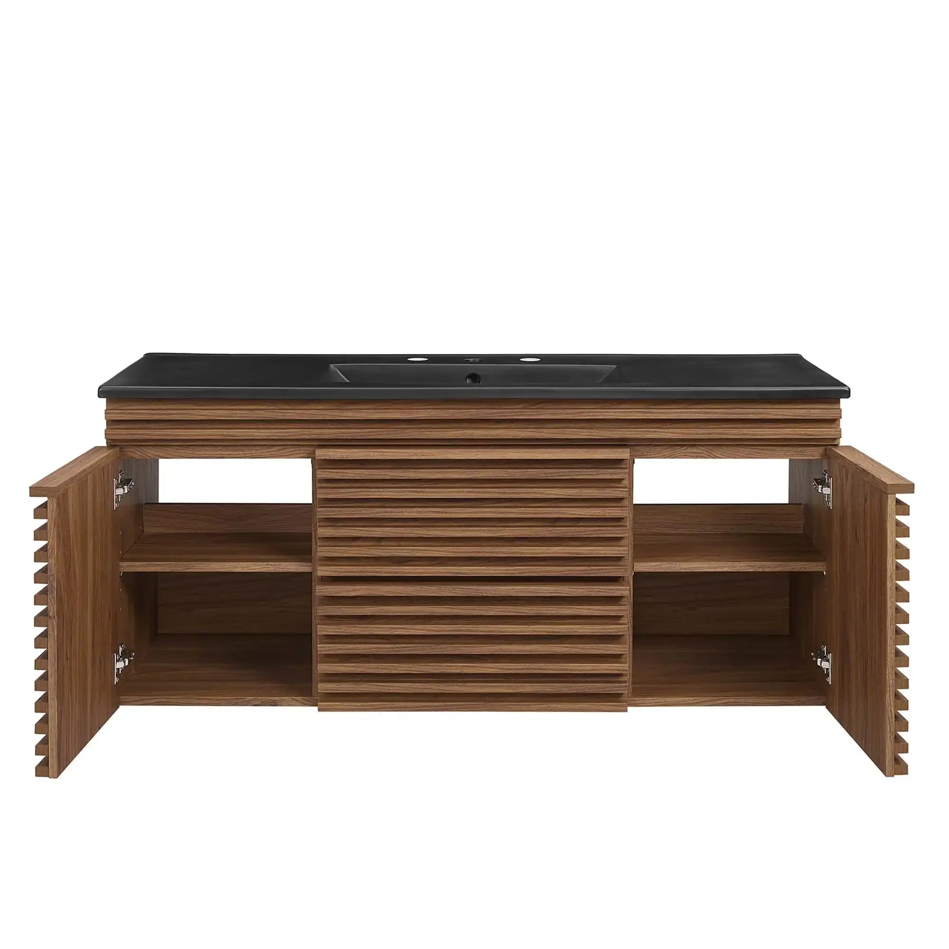 Render 48" Wall-Mount Bathroom Vanity by Modway - Best Buy Furniture