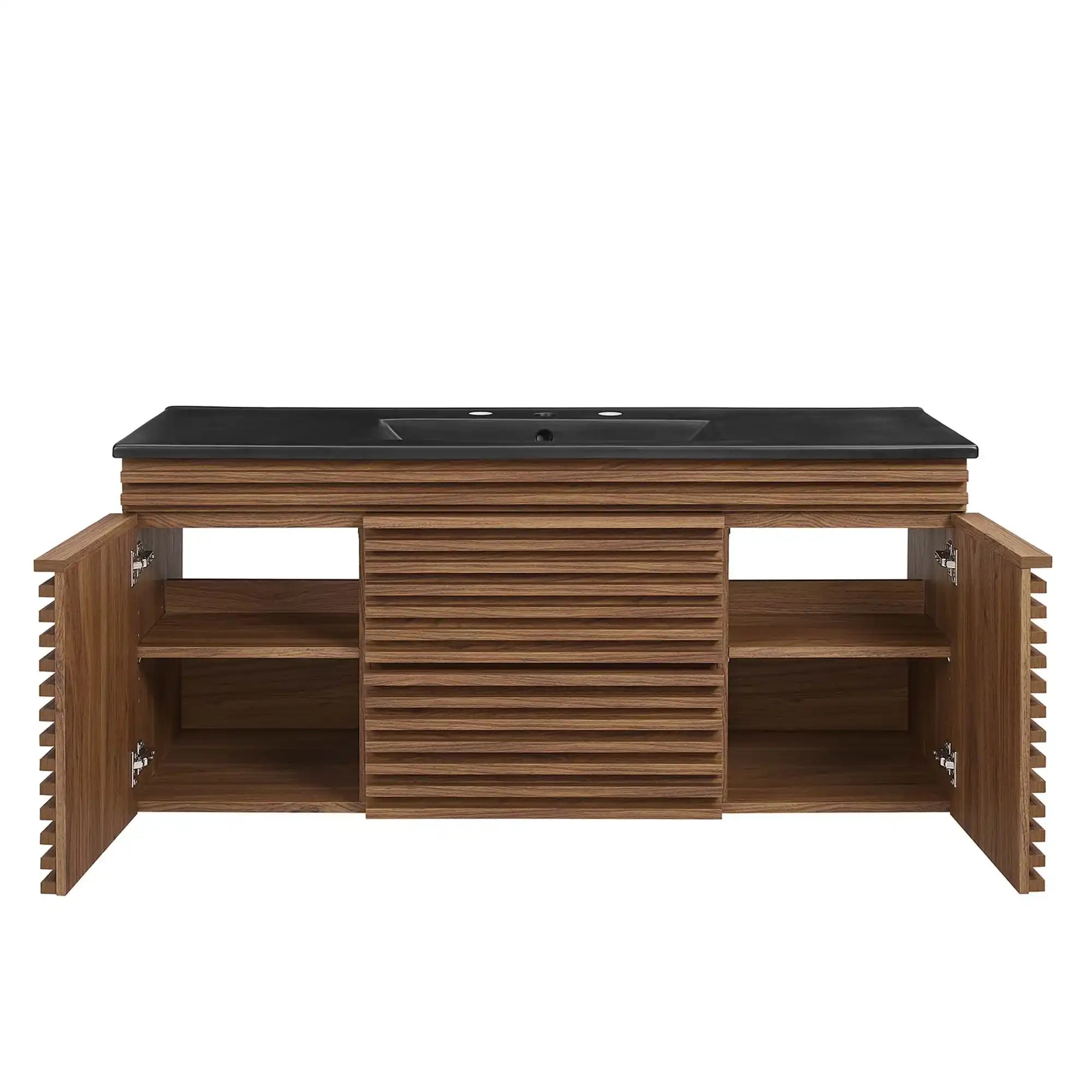 Render 48" Wall-Mount Bathroom Vanity by Modway - Best Buy Furniture