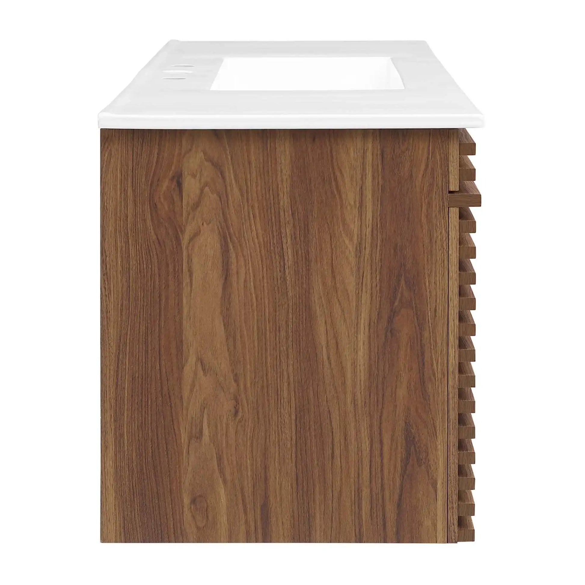 Render 48" Wall-Mount Bathroom Vanity by Modway - Best Buy Furniture