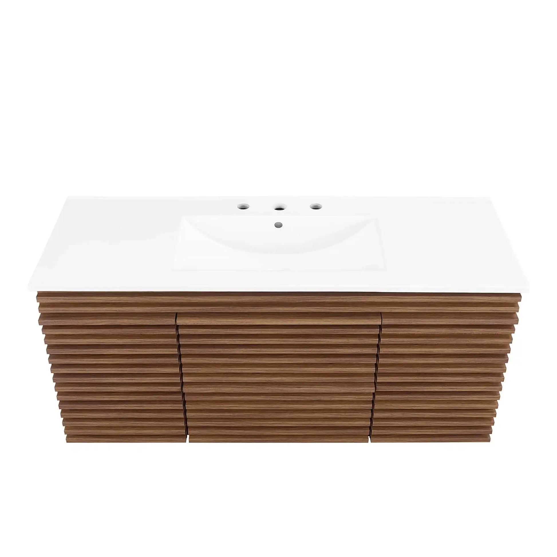 Render 48" Wall-Mount Bathroom Vanity by Modway - Best Buy Furniture