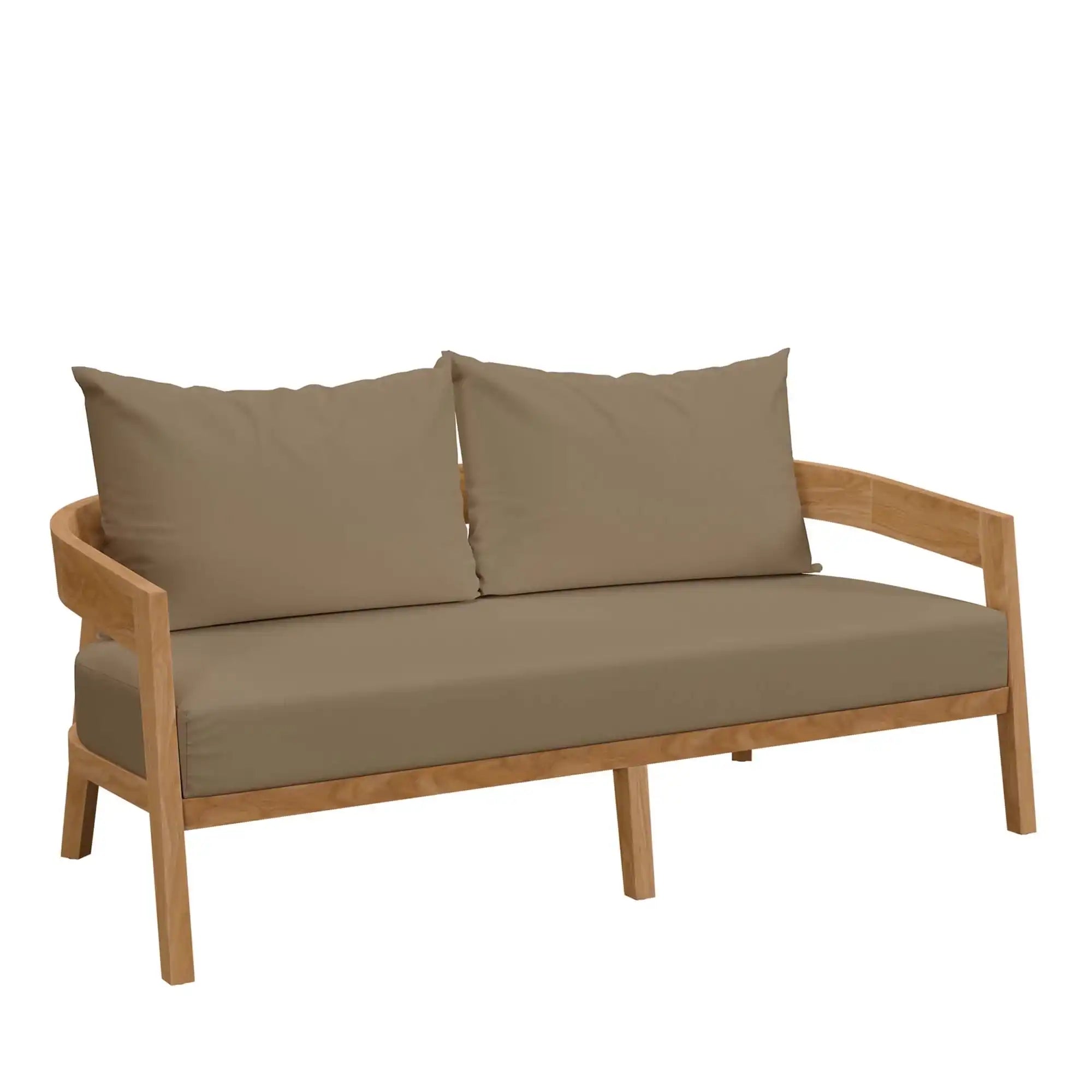 Brisbane 3-Piece Teak Wood Outdoor Patio Set by Modway - Best Buy Furniture