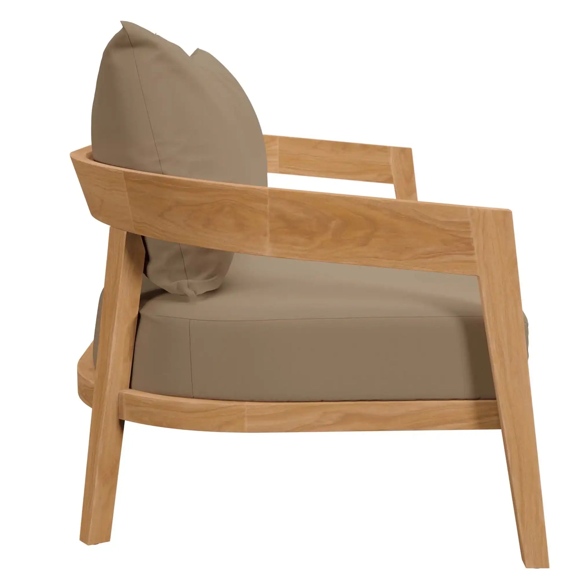 Brisbane 3-Piece Teak Wood Outdoor Patio Set by Modway - Best Buy Furniture