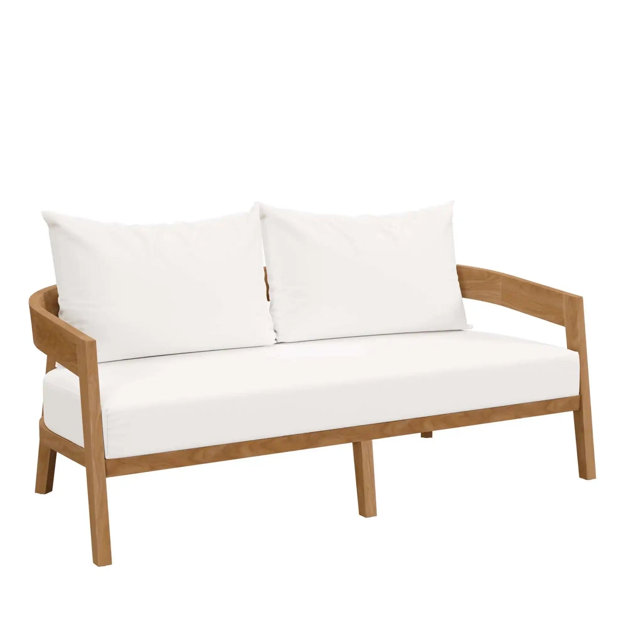 Brisbane 3-Piece Teak Wood Outdoor Patio Set by Modway - Best Buy Furniture