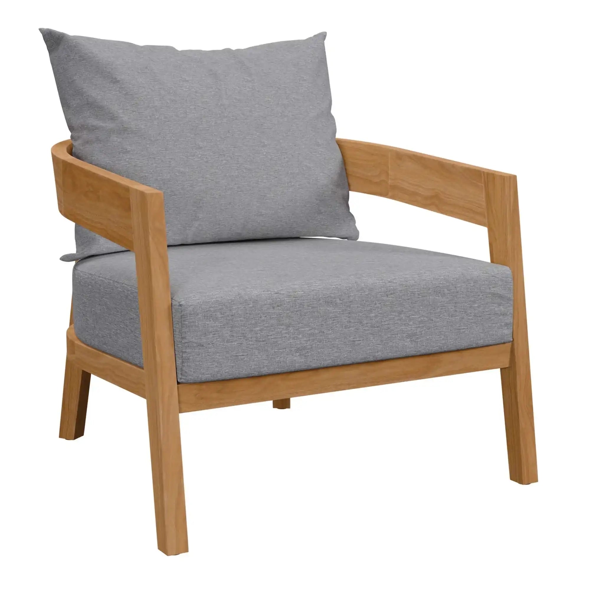 Brisbane 3-Piece Teak Wood Outdoor Patio Set by Modway - Best Buy Furniture
